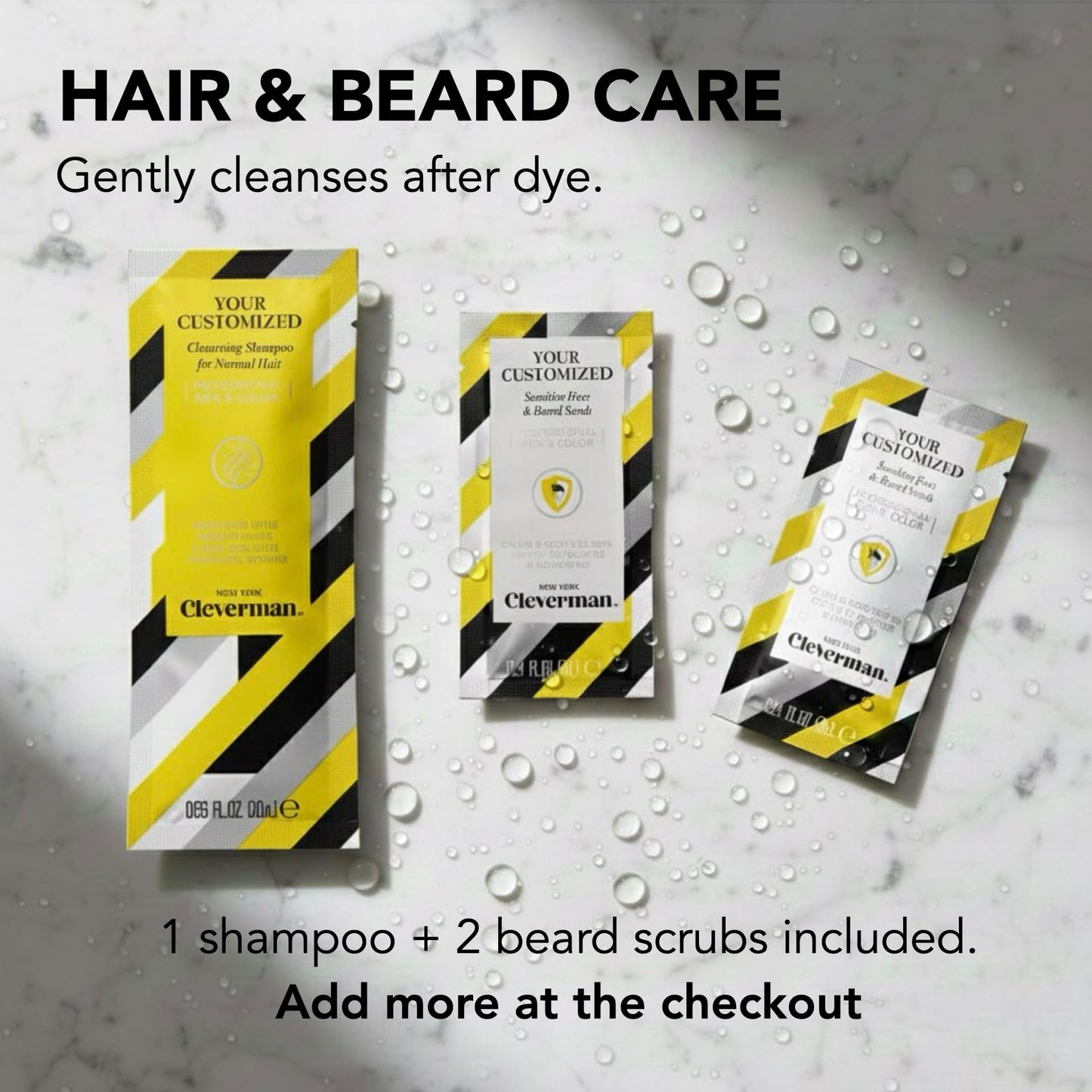 Light Gray 2X Reusable Hair & Beard Dye for Men – Auburn 7.04 | Up to 10 Uses, 7 Minutes | Natural Gray Coverage, No-Drip Cream with SkinArmour® – Cleverman