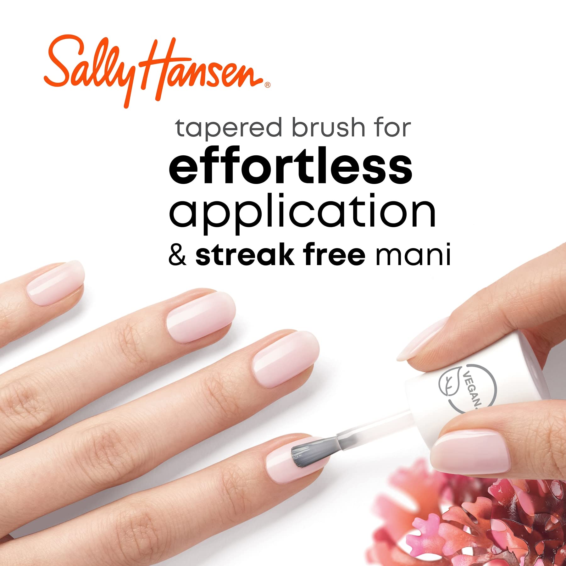 White Smoke Sally Hansen Good.Kind.Pure Nail Polish 250 Pink Sapphire 0.33 fl oz (Pack of 1)
