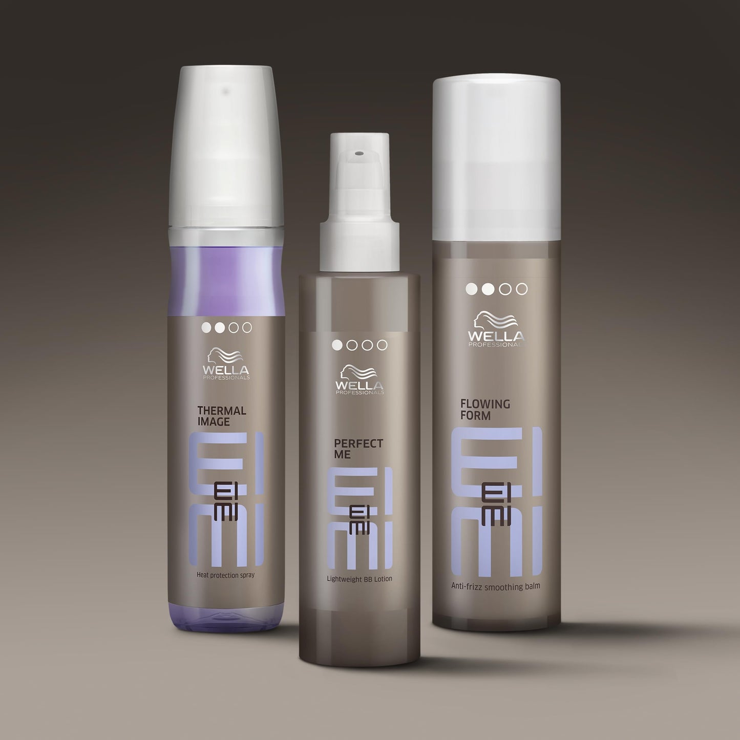 Dark Gray Wella Professionals EIMI Flowing Form Anti-Frizz Smoothing Balm | For Frizzy, Damaged Hair | Provides Smooth & Natural Sleek Finish | 3.38 Fl Oz