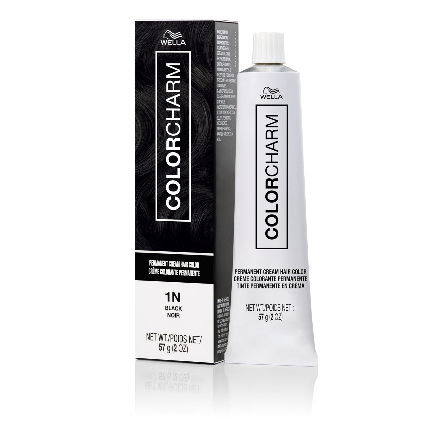 Lavender COLORCHARM Permanent Cream Hair Color, 1N Black, 2 oz.