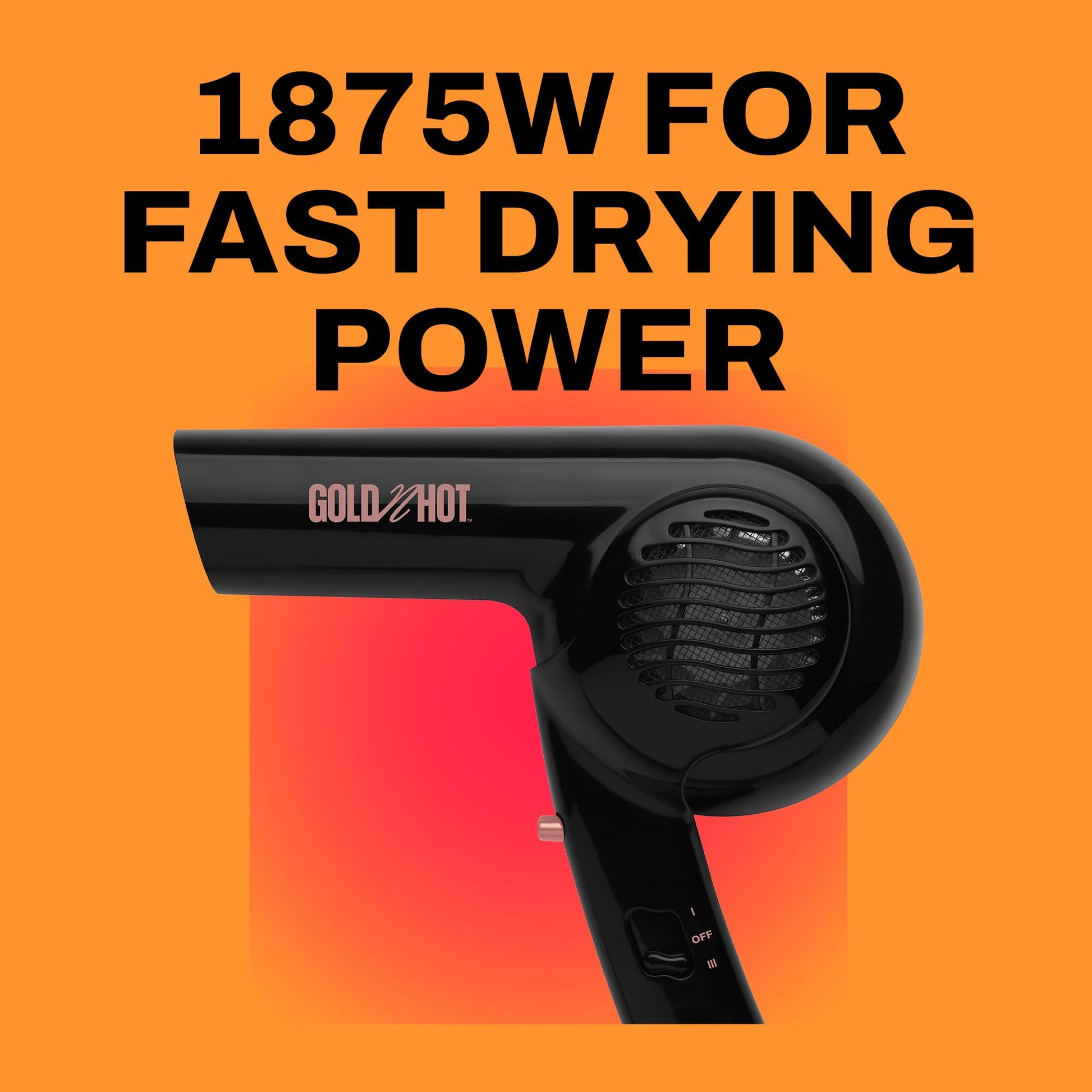 Goldenrod Gold N Hot Professional 1875-Watt Dryer with Styling Pik (GO-GH2274)