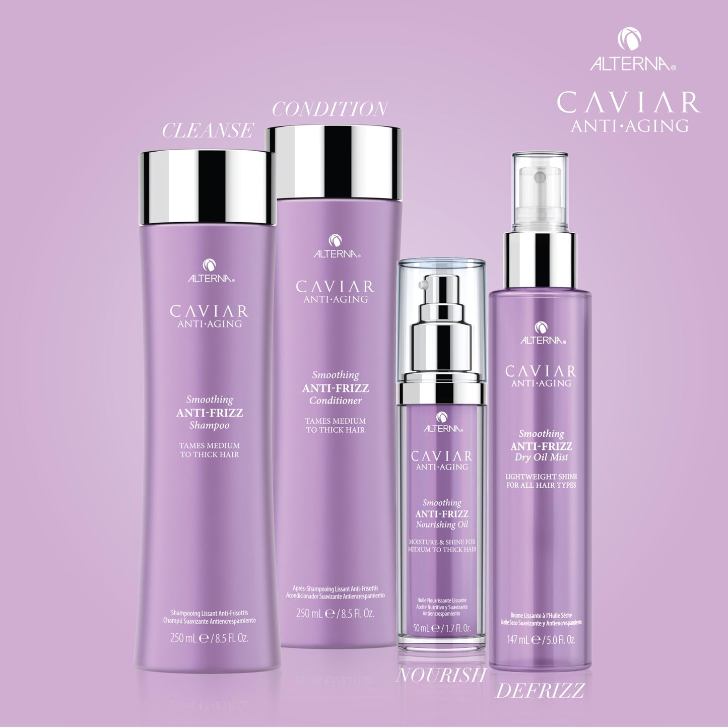 Thistle Alterna Haircare CAVIAR Anti-Aging Smoothing Anti-Frizz Conditioner 8.5 Fl Oz| For Medium, Thick Hair | Smooths Hair, Tames Frizz | Sulfate Free