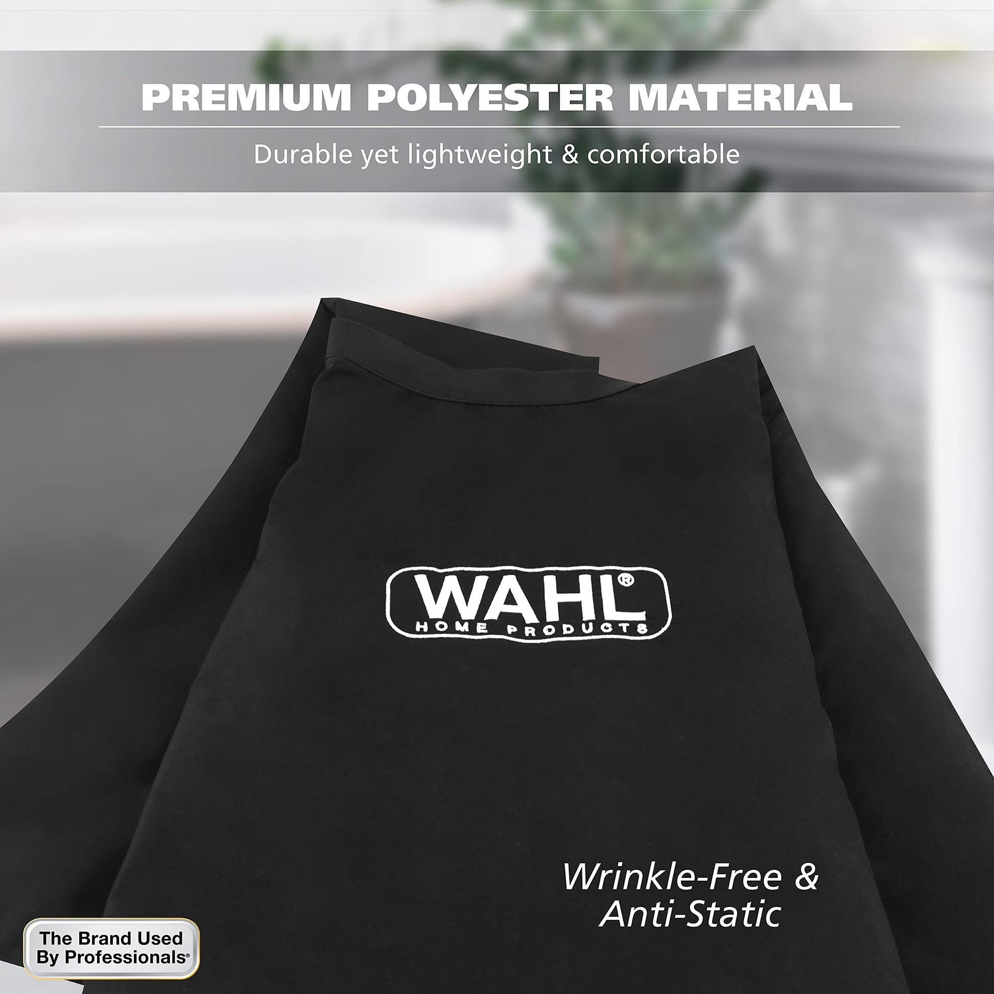 Dark Slate Gray Wahl Clipper Genuine Reusable Barbers Cape for Hair Cutting, and Trimming with Easy Hook & Loop Adjustable Neck for Kids and Adults - Model 3417