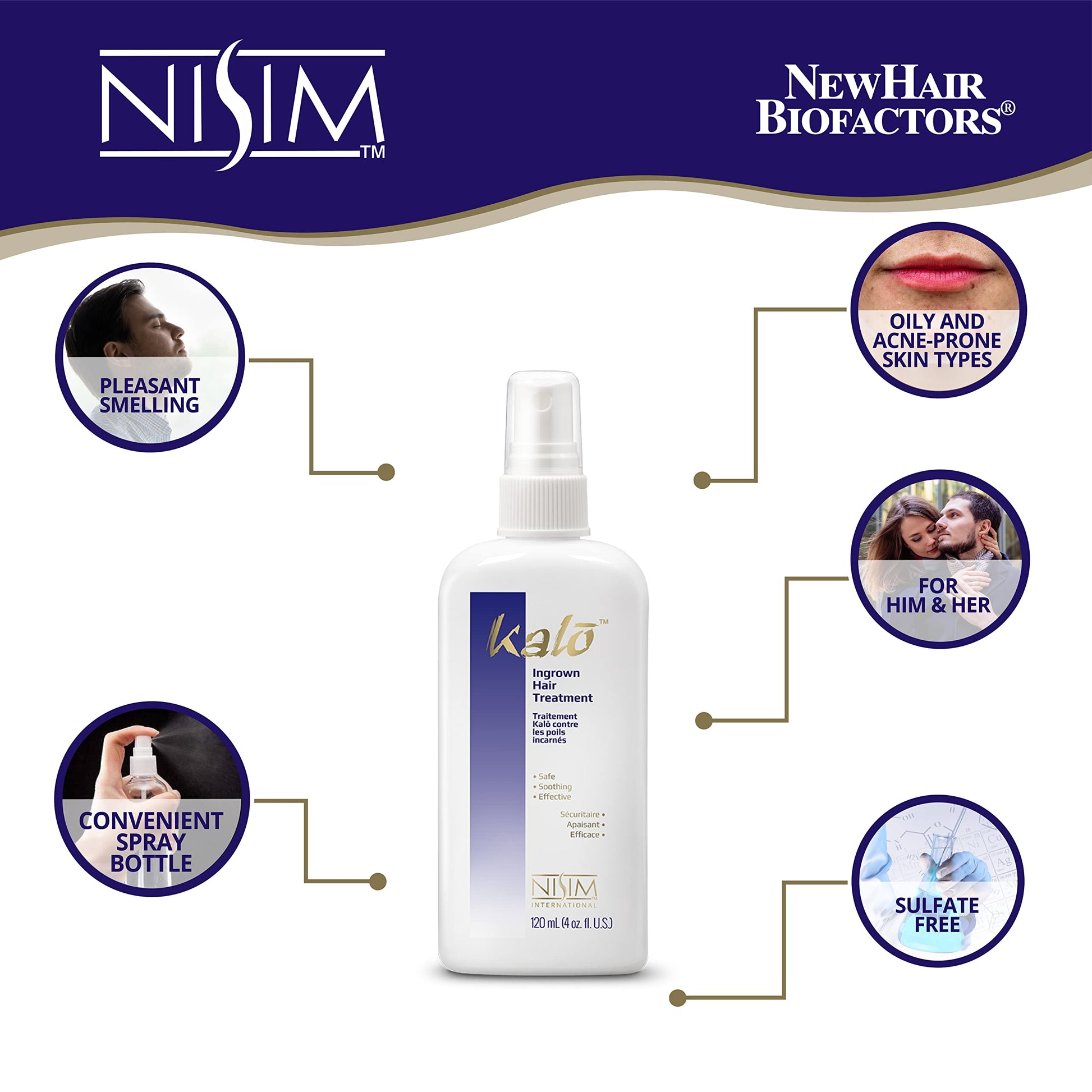 White Smoke NISIM - Kalo Ingrown Hair Treatment, 4 Oz