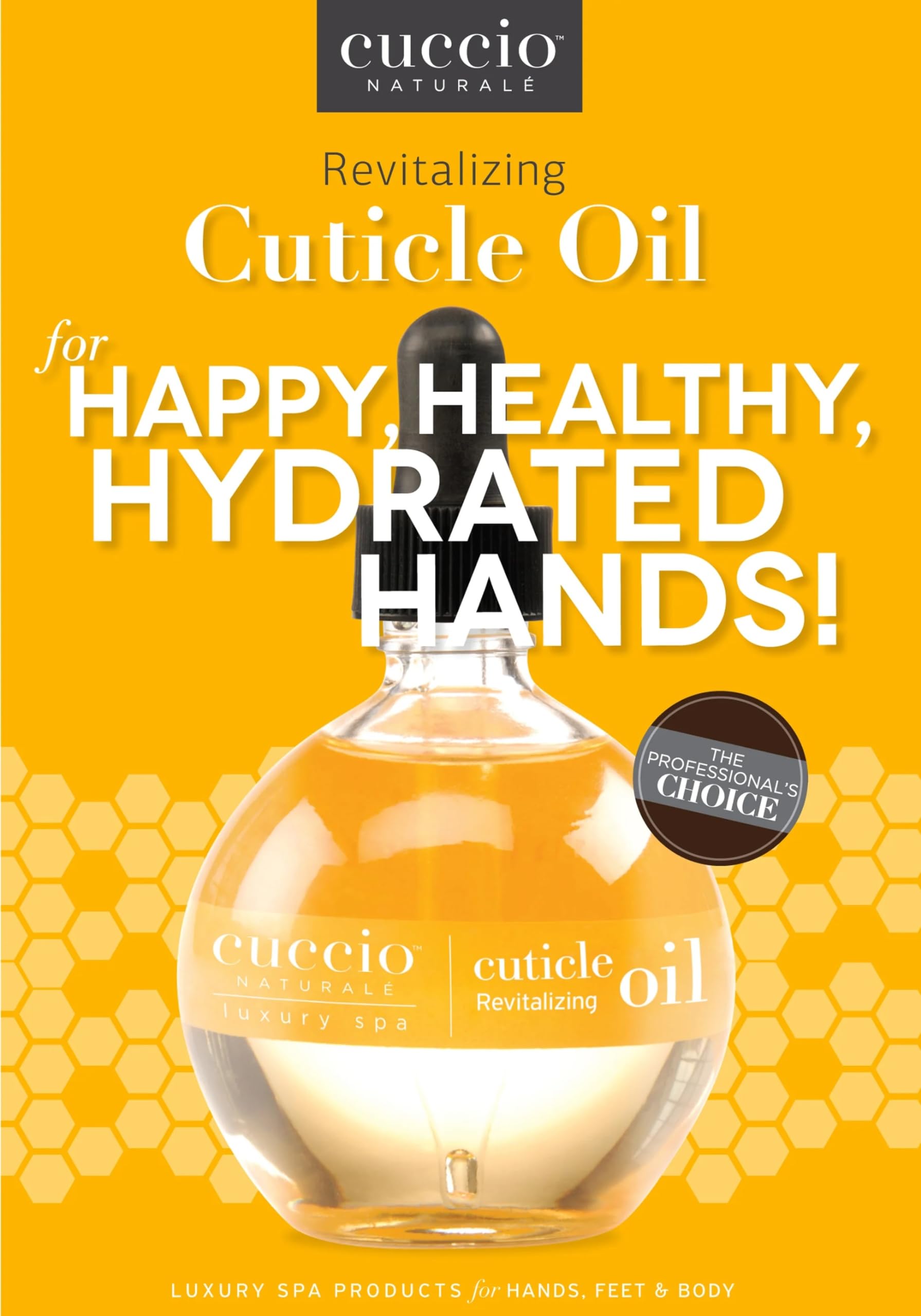 Orange Cuccio Revitalize Cuticle Oil, Milk and Honey,Super-Penetrating - Nourish, Soothe & Moisturize 2.5 Ounce (2)