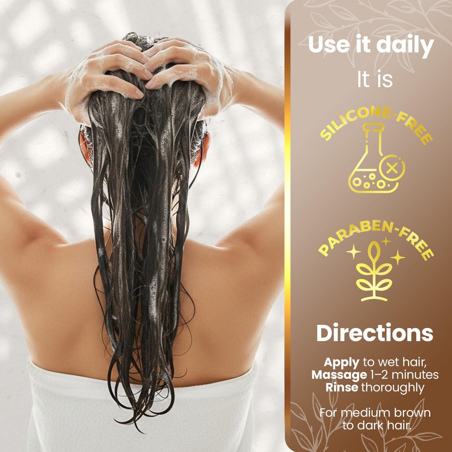 Light Gray Tio Nacho Anti-Gray Effect Shampoo with Henna and Royal Jelly, Gray Coverage Shampoo and Hair Dye for Women and Men, Natural Henna Hair Color Shampoo for Gray Blending, Daily Use, 14 fl oz