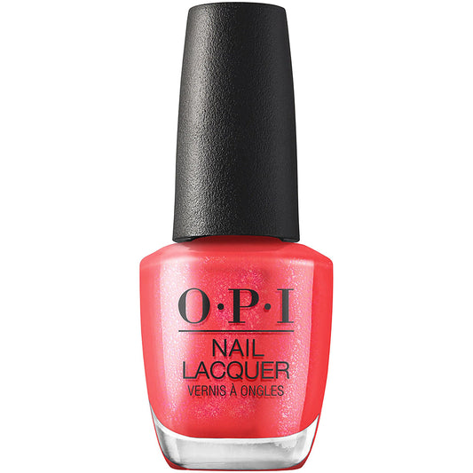 White Smoke OPI Nail Lacquer Left Your Texts on Red | Sheer Bright Red Shimmer Chip Resistant Nail Polish | Me, Myself Collection