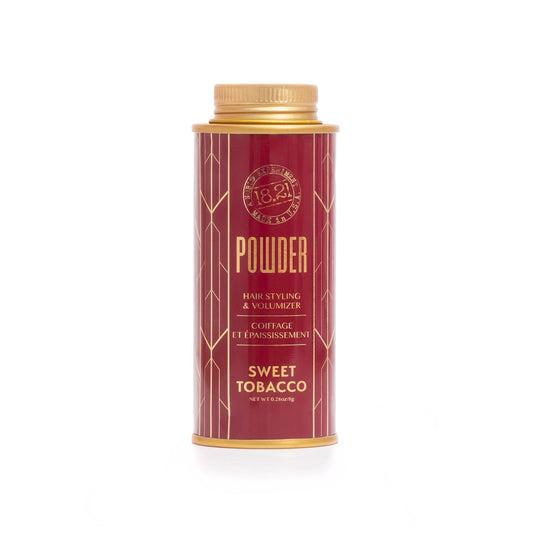 Sienna 18.21 Man Made Hair Styling Powder for Men, Adds Volume, Texture, and Absorbs Oil with a Matte Finish, Flexible Hold, and Bold Sweet Tobacco Scent
