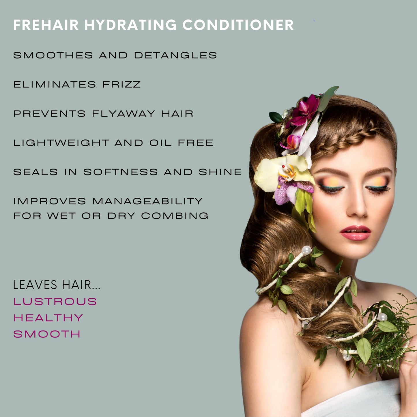 Mastey Paris Classic Professional Hair Care - Traite Shampoo 32 oz + Frehair Conditioner 32 oz Duo Set, Sulfate Free, Lipid & Amino Acid Fortified, (Pack of 2)