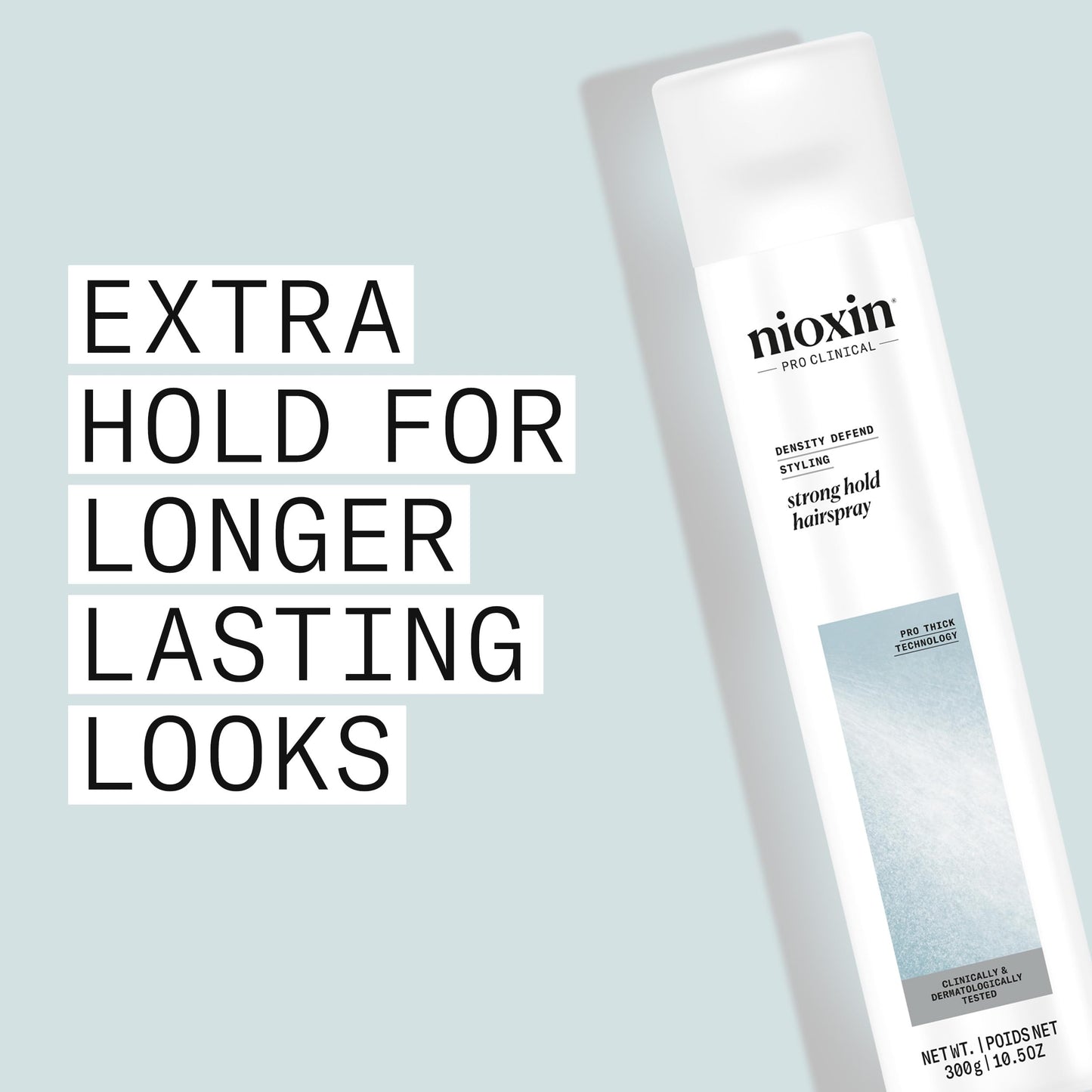 Lavender NIOXIN Density Defend Styling Strong Hold Hairspray For Long-Lasting Hairstyles Humidity Resistant 10.6 Fl oz.