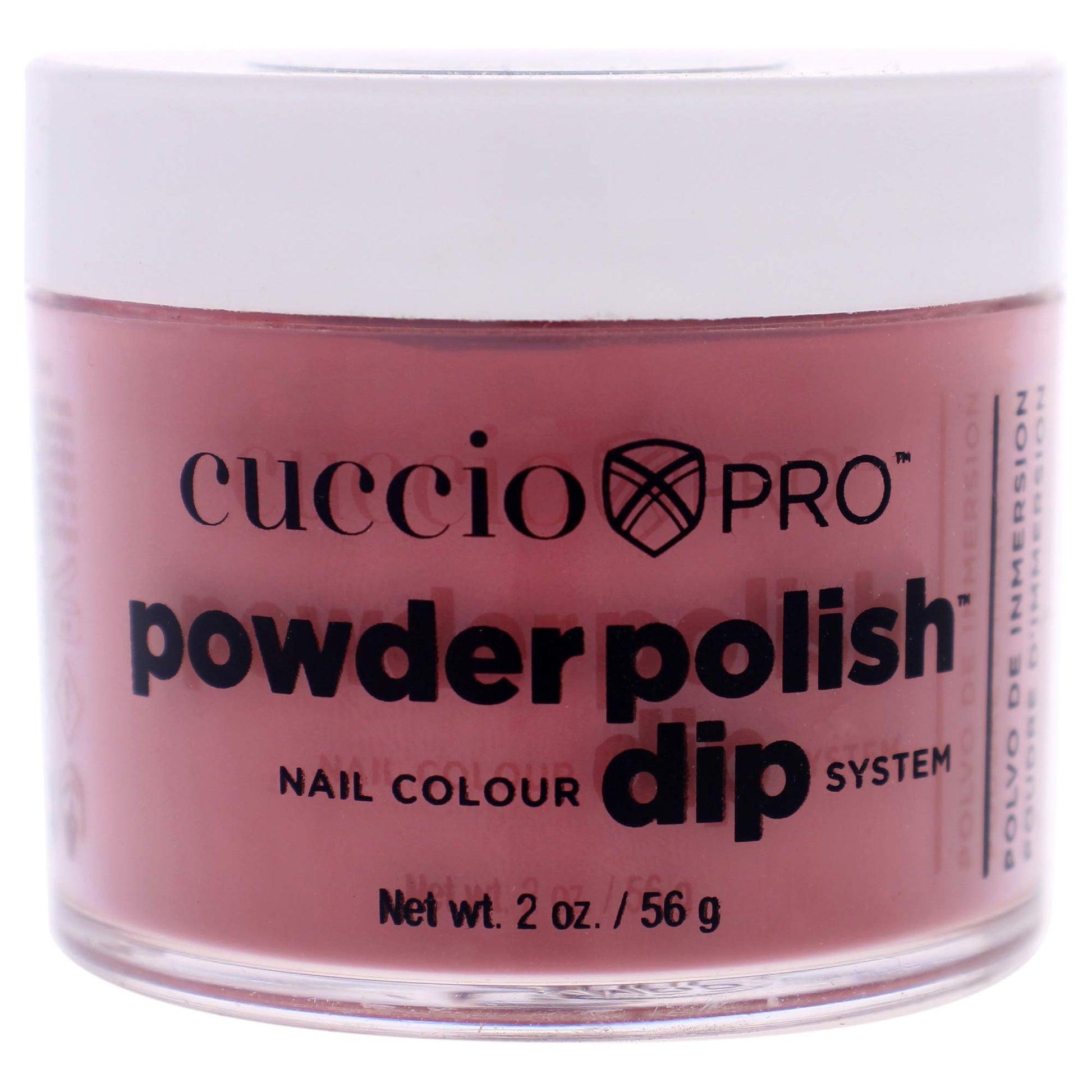 Light Gray Cuccio Pro Powder Polish Dip - Rock Solid - Nail Lacquer for Manicures & Pedicures, Easy & Fast Application/Removal - No LED/UV Light Needed - Non-Toxic, Odorless, Highly Pigmented - 2 oz
