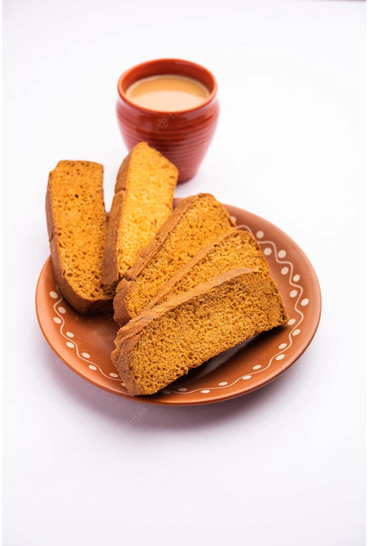 White Smoke GHOTARAM Doctor's Diabetic Friendly European Rusk, Sugar Free Rusks, Toast, Healthy Indian snacks Chai, Tea, Coffee Time Breakfast Rusk, Toast Partner-150gm