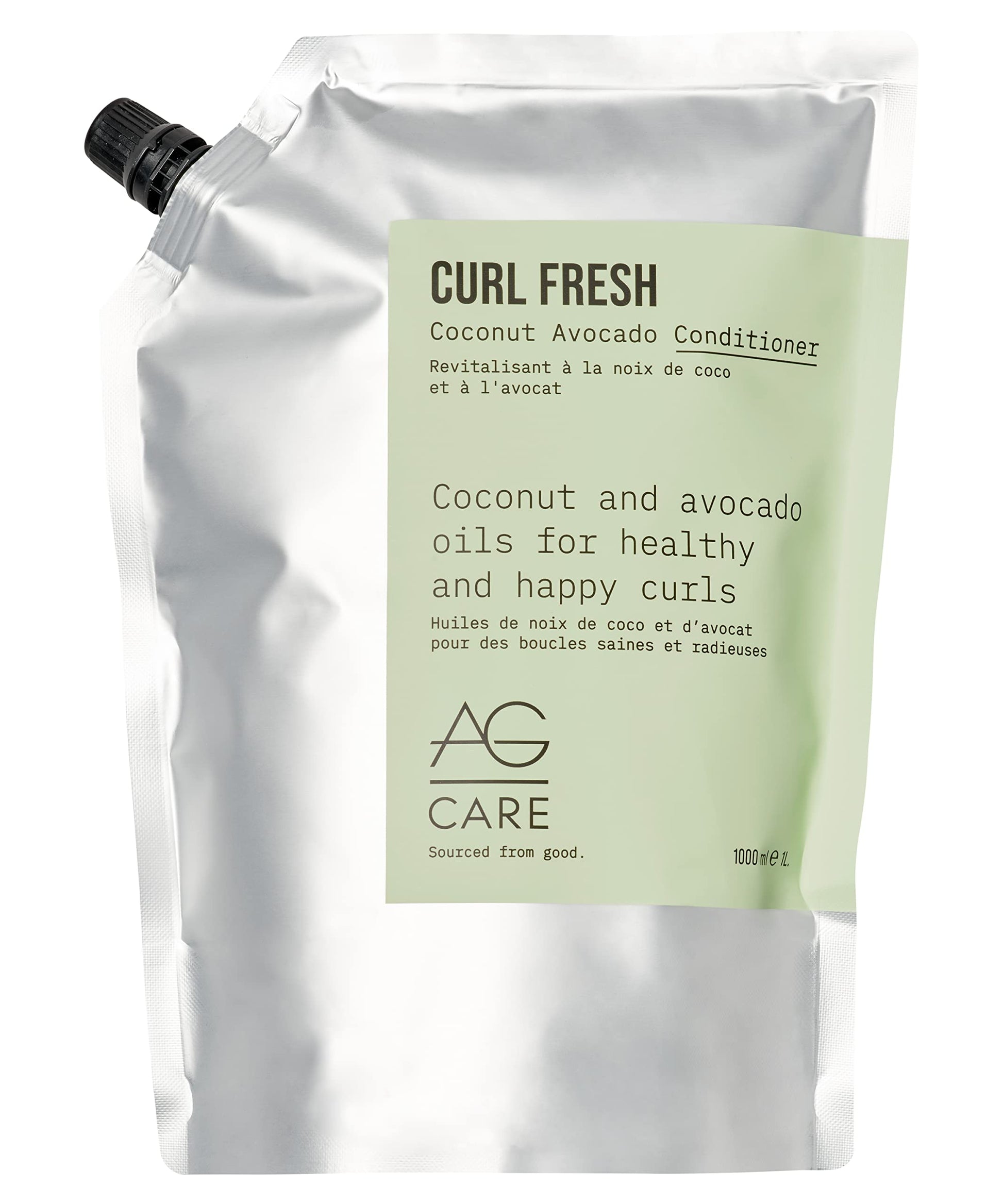 White Smoke AG Care Curl Fresh Coconut Avocado Conditioner, 33.8 Fl Oz