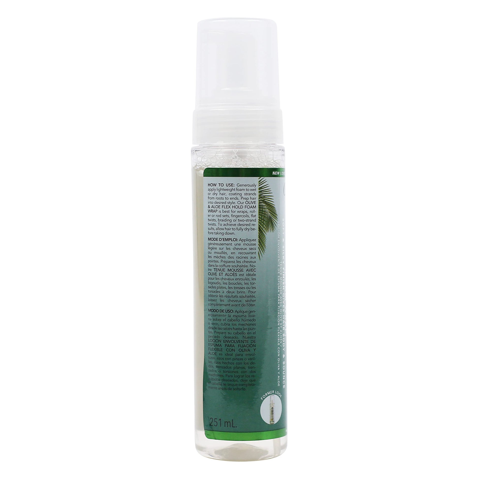 Lavender Originals by Africa's Best Olive Oil Foam Wrap Lotion, 6.5oz Bottle, Natural Conditioning, Alcohol Free Flexible Hold, Moisturizes and Helps Strengthen Hair