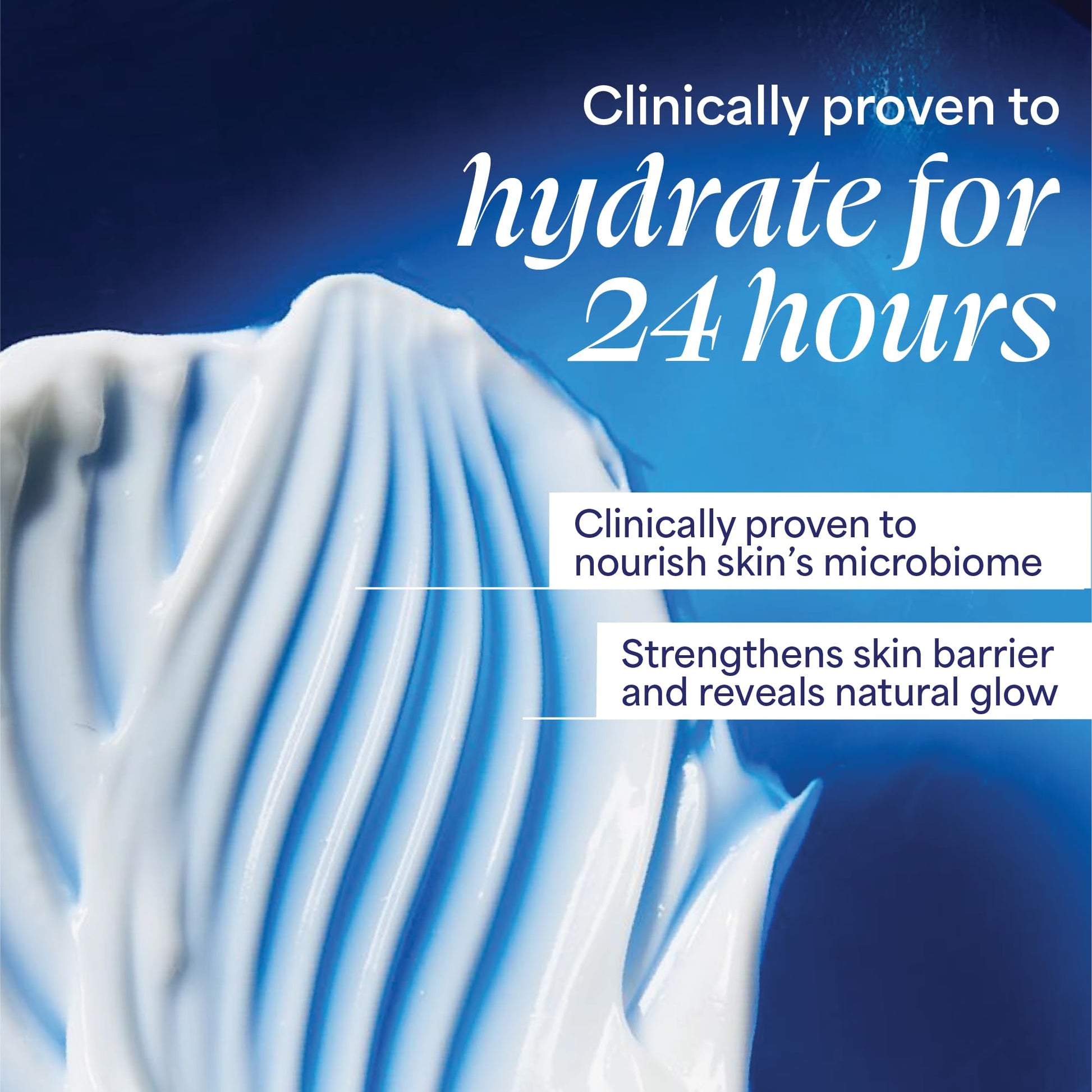 Midnight Blue TULA Skin Care 24-7 Hydrating Day & Night Cream - Anti-Aging Moisturizer for Face, Contains Watermelon & Blueberry Extract, 1.5 oz.