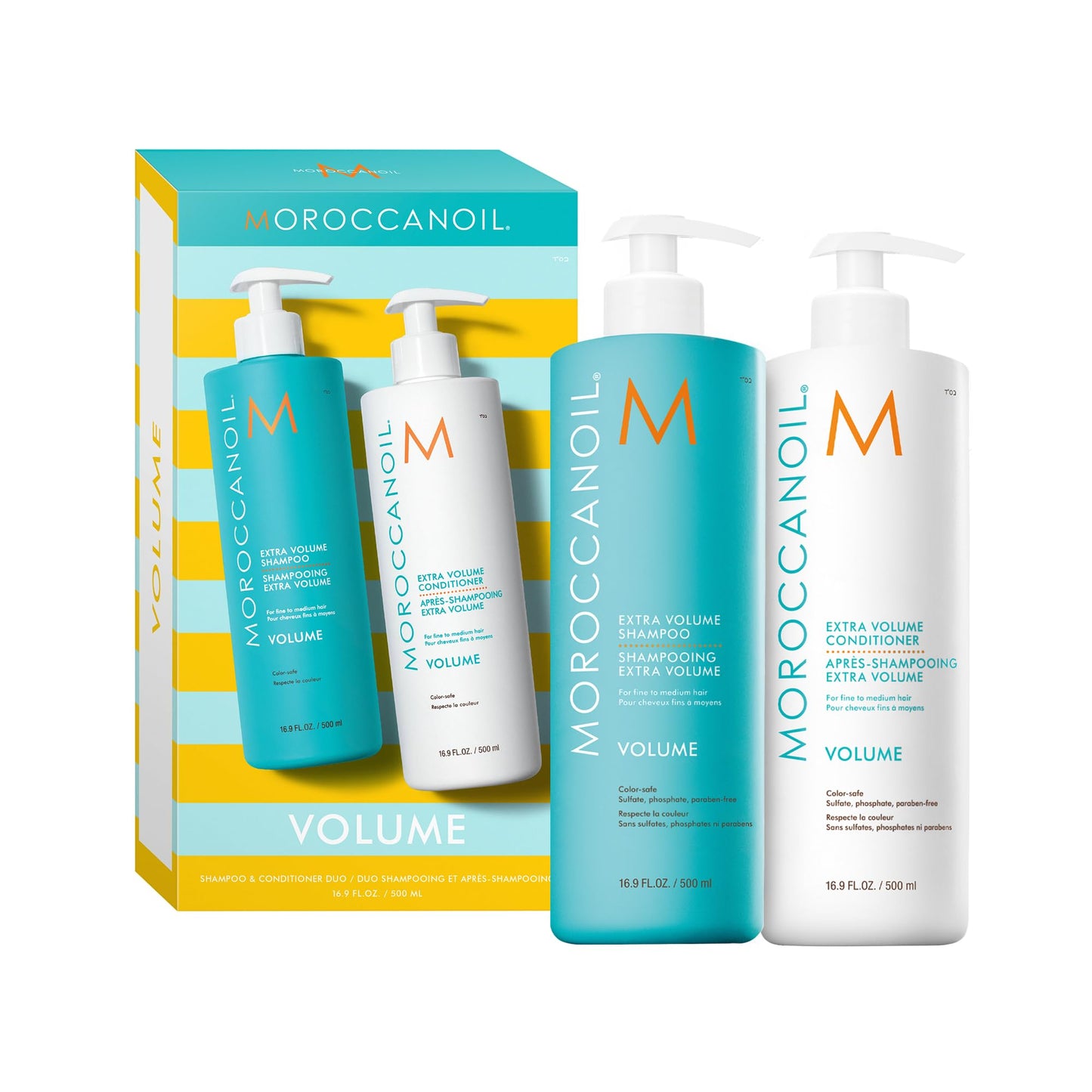 White Smoke Moroccanoil Extra Volume Shampoo & Conditioner Half-Liter Set