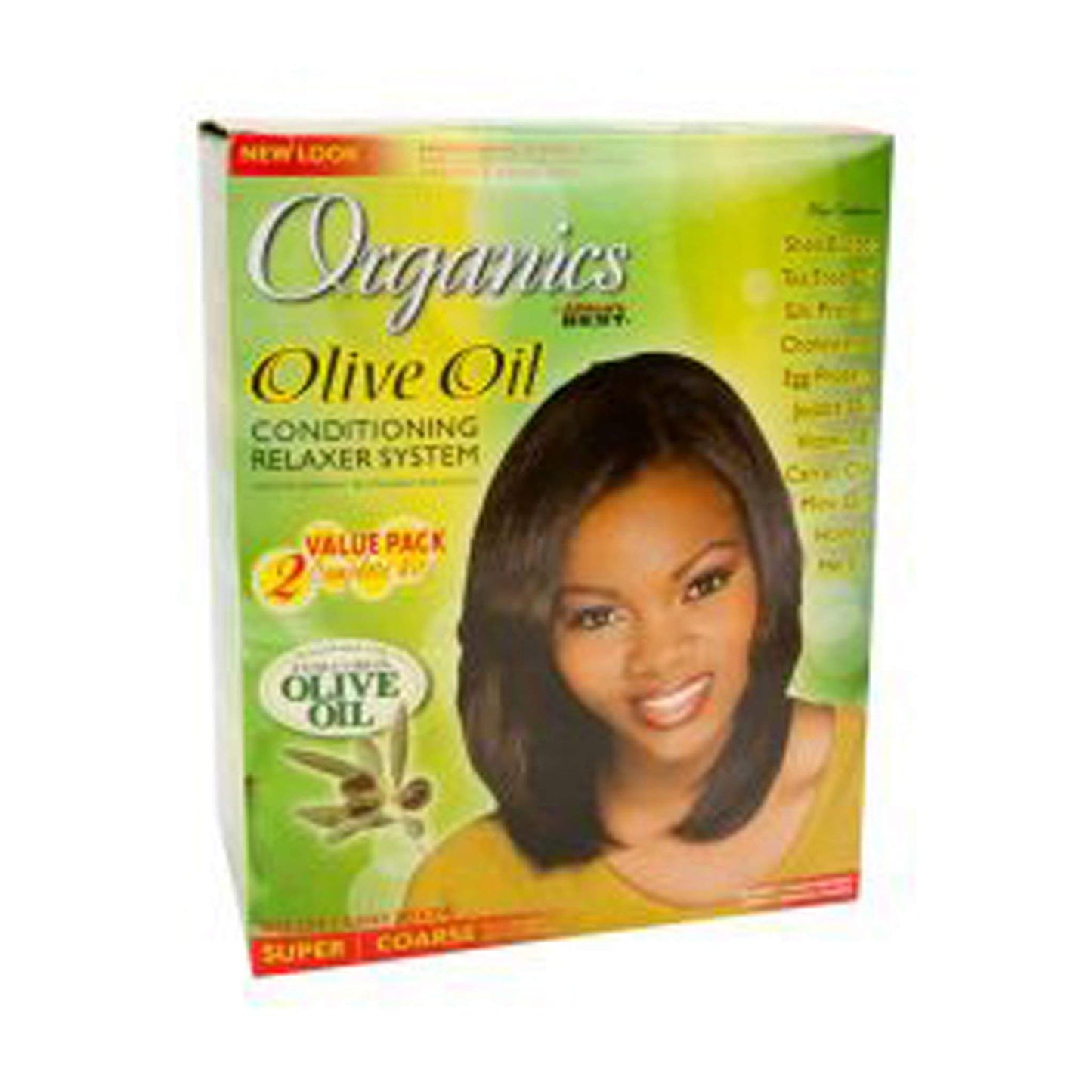White Smoke Organics Olive Oil Conditioning Relaxer System No-Lye Super Value Pack 2kits