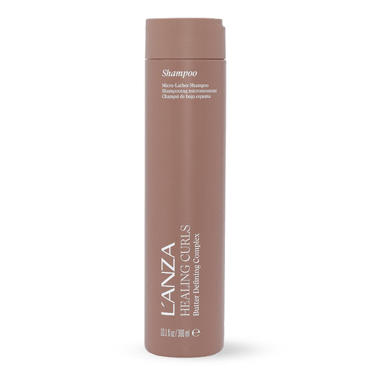 Slate Gray L'ANZA Healing Curls Butter Shampoo - Curly Hair Shampoo for a Creamy, Color-Safe Cleanse and Refreshed Curls - Paraben and Sulphate Free Shampoo (8 Fl Oz)