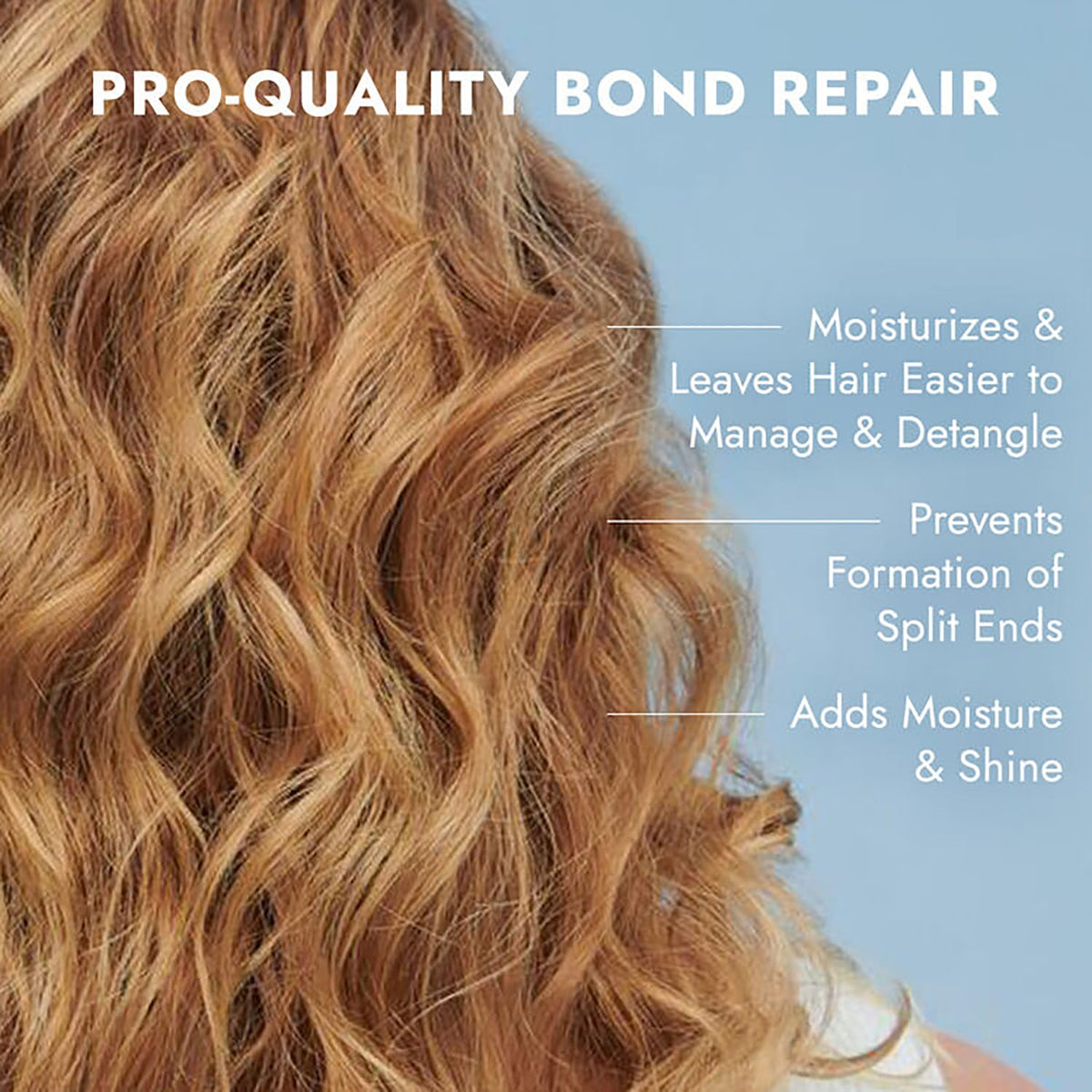 Light Steel Blue Bondbar Repairing Shampoo & Conditioner, Protects, Strengthens & Hydrates All Hair Types & Textures, Prevents Flyaways & Frizz, Adds Moisture & Shine, Vegan, Cruelty-Free, 8 Fl. Oz.