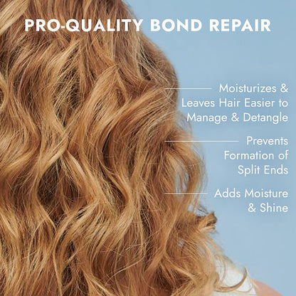 Light Steel Blue Bondbar Repairing Shampoo & Conditioner, Protects, Strengthens & Hydrates All Hair Types & Textures, Prevents Flyaways & Frizz, Adds Moisture & Shine, Vegan, Cruelty-Free, 8 Fl. Oz.
