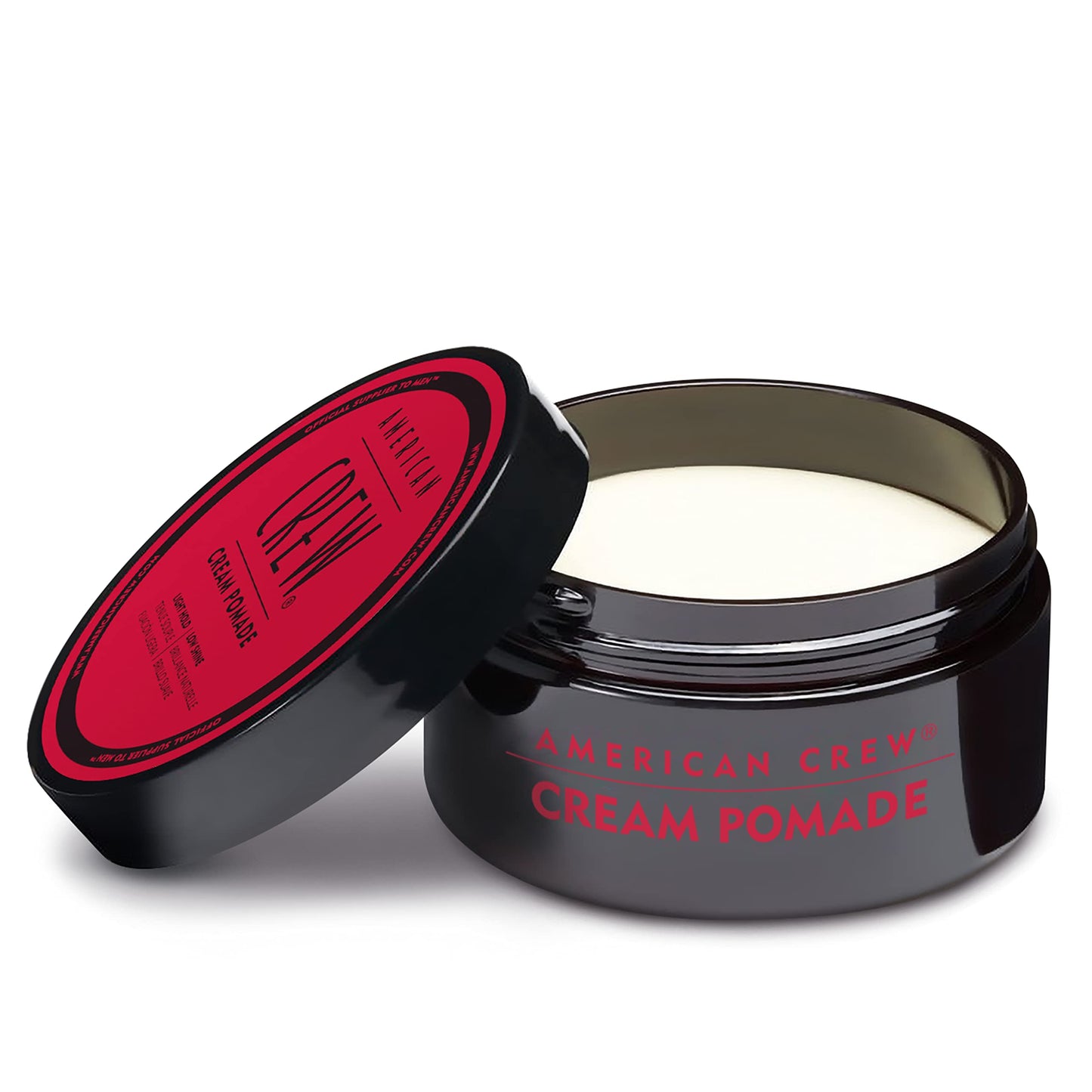 White Smoke American Crew Men's Hair Cream Pomade, Like Styling Gel with Light Hold & Low Shine, 3 oz