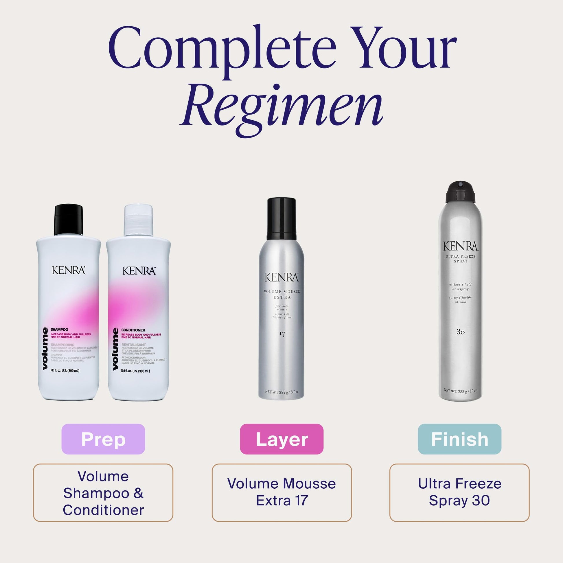 Lavender Kenra Ultra Freeze Spray 30 | Ultimate Hold Hairspray | Long-Lasting, Ultra-Firm Hold | Fast-Drying Formula | Provides Humidity Resistance | High Shine, Flake-Free Finish | All Hair Types | 10 oz