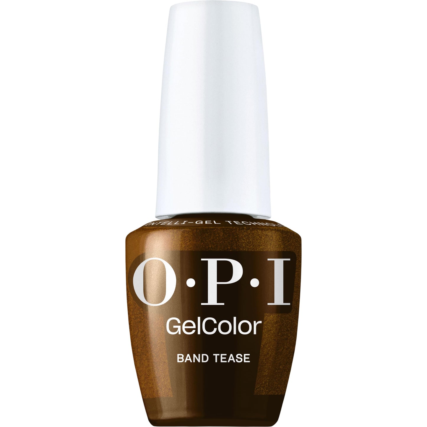 White Smoke OPI GelColor Band Tease | Semi-Sheer Dark Gold Brown Metallic LED Cure Gel Nail Polish | Salon-Quality Shine, Long-Lasting Wear | 0.5 Fl Oz | What's Your Mani-tude | Fall 2025