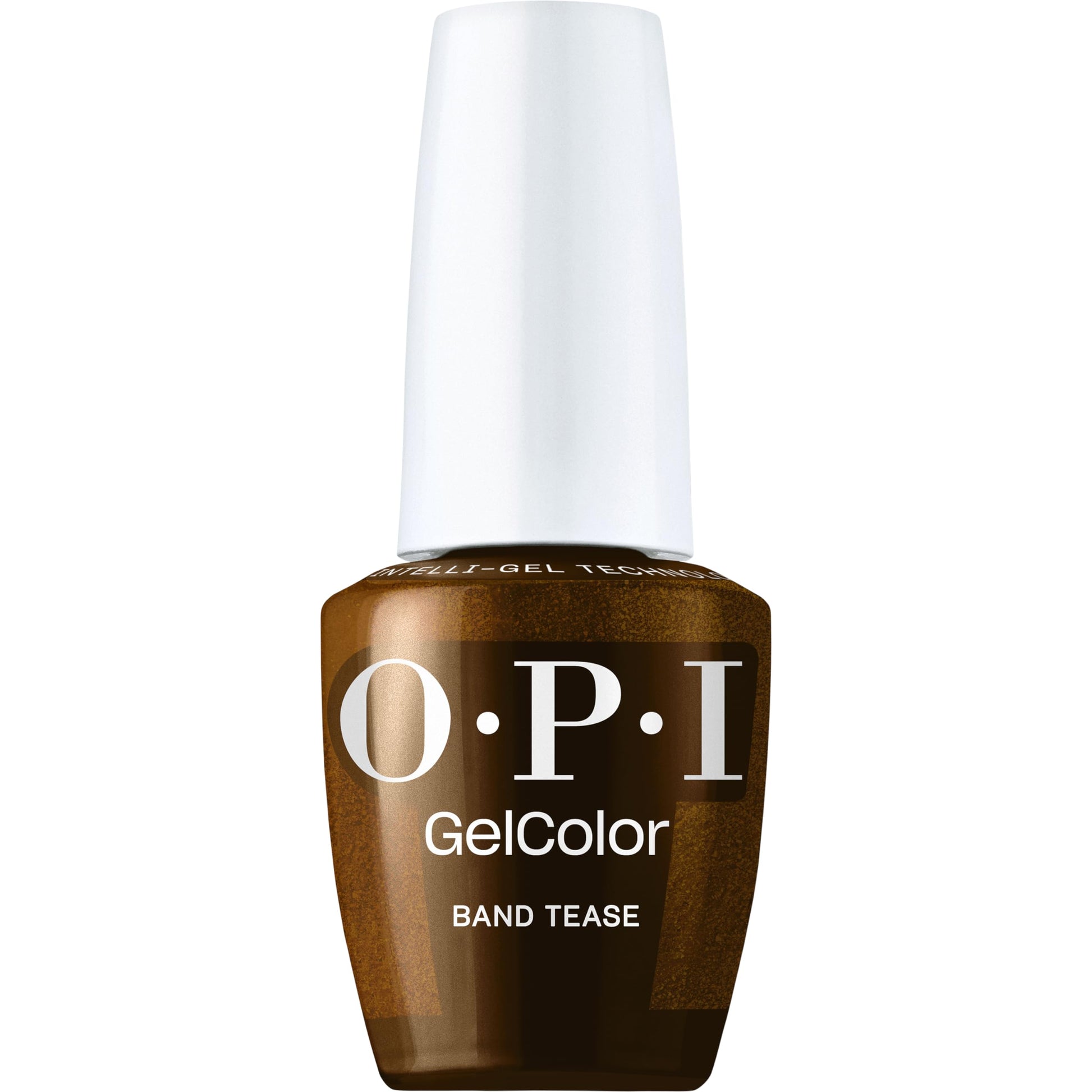White Smoke OPI GelColor Band Tease | Semi-Sheer Dark Gold Brown Metallic LED Cure Gel Nail Polish | Salon-Quality Shine, Long-Lasting Wear | 0.5 Fl Oz | What's Your Mani-tude | Fall 2025