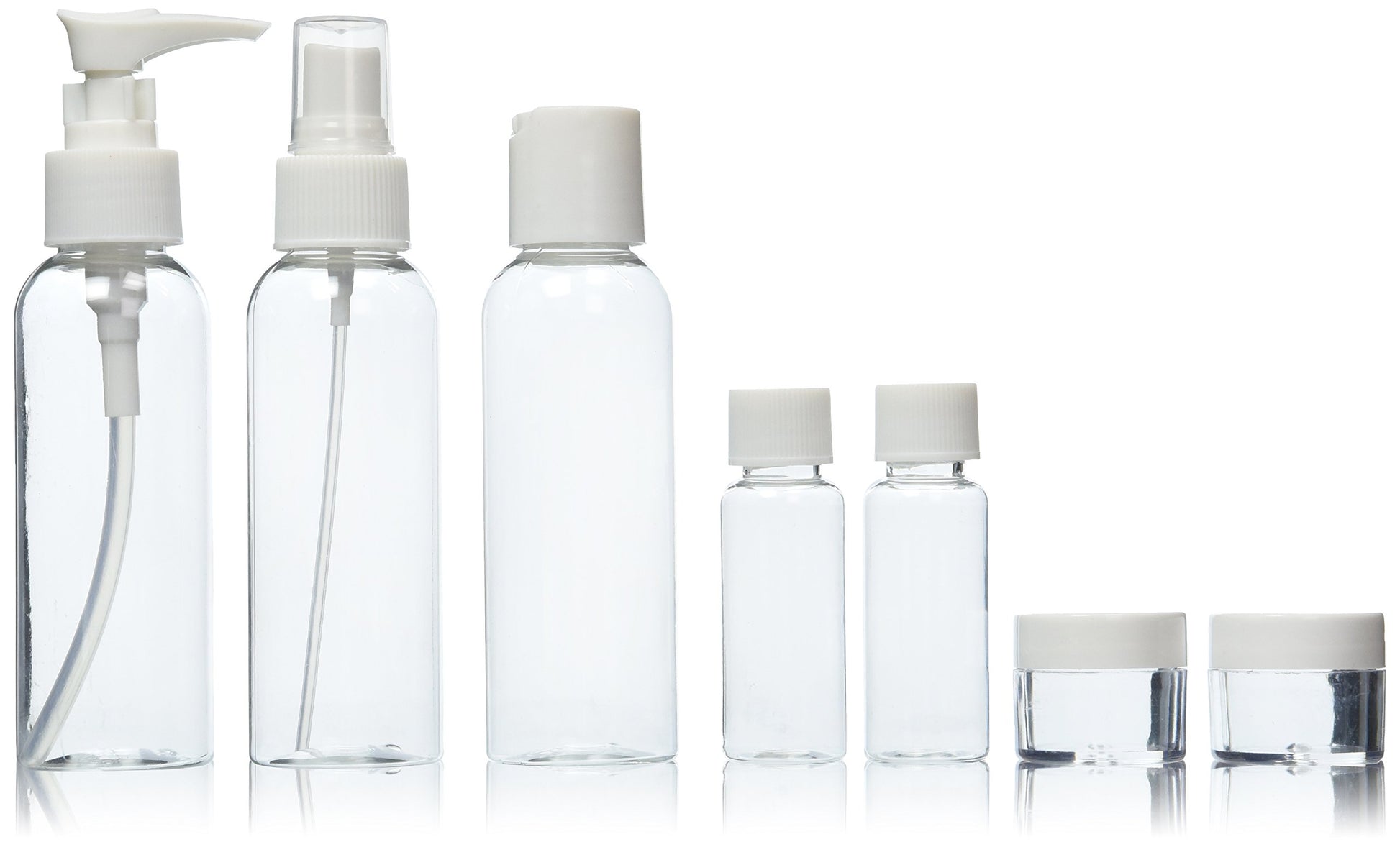 White Smoke Soft 'N Style Travel Bottle Set, 7 Piece