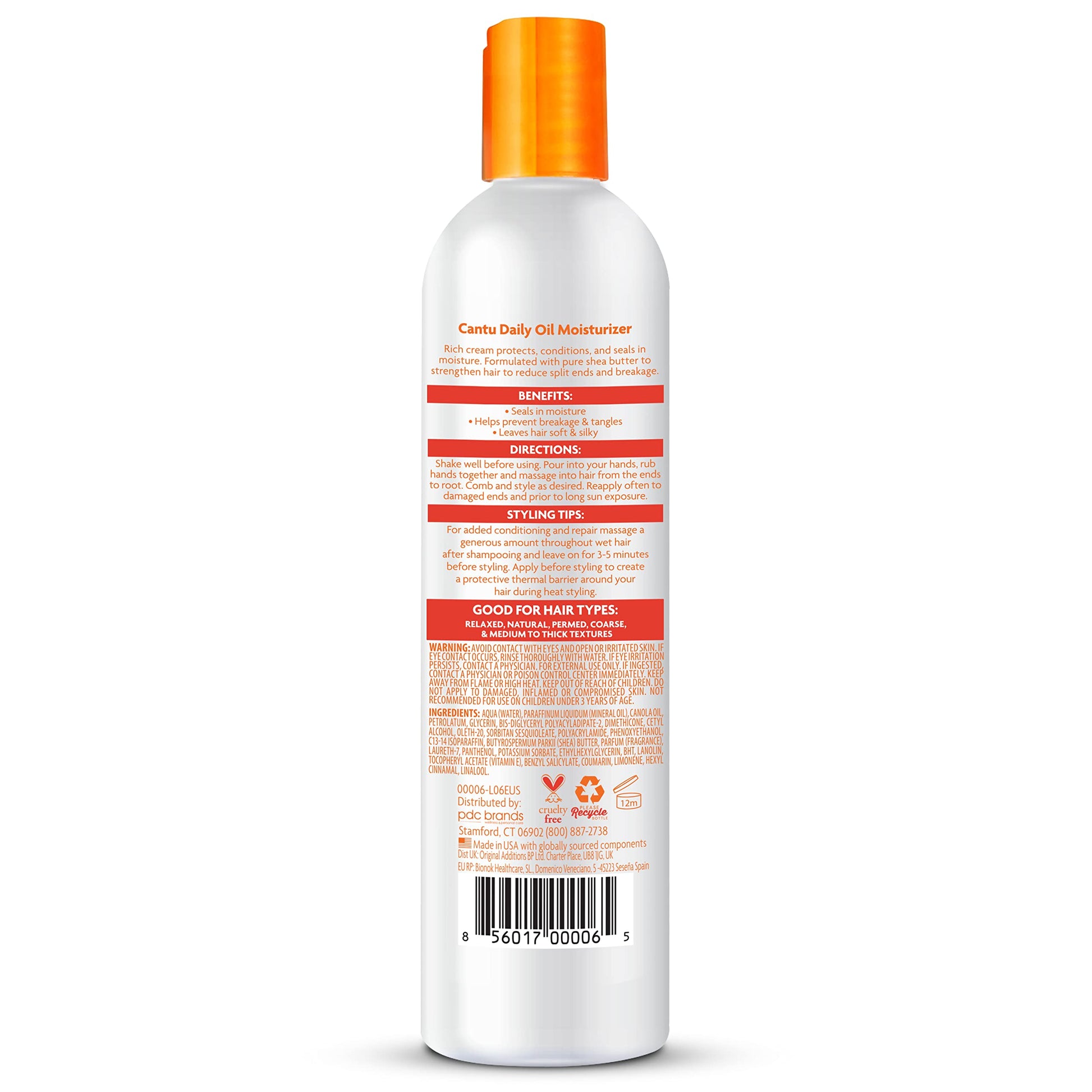 White Smoke Cantu Daily Oil Moisturizer with Shea Butter, 13 fl oz