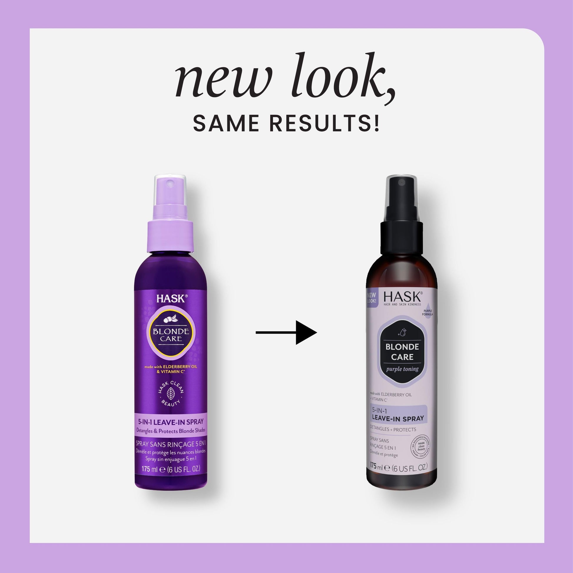 White Smoke HASK BLONDE CARE 5-IN-1 Leave-In Spray Conditioner 2 Piece Bundle- vegan formula, cruelty free, color safe, gluten-free, sulfate-free, paraben-free