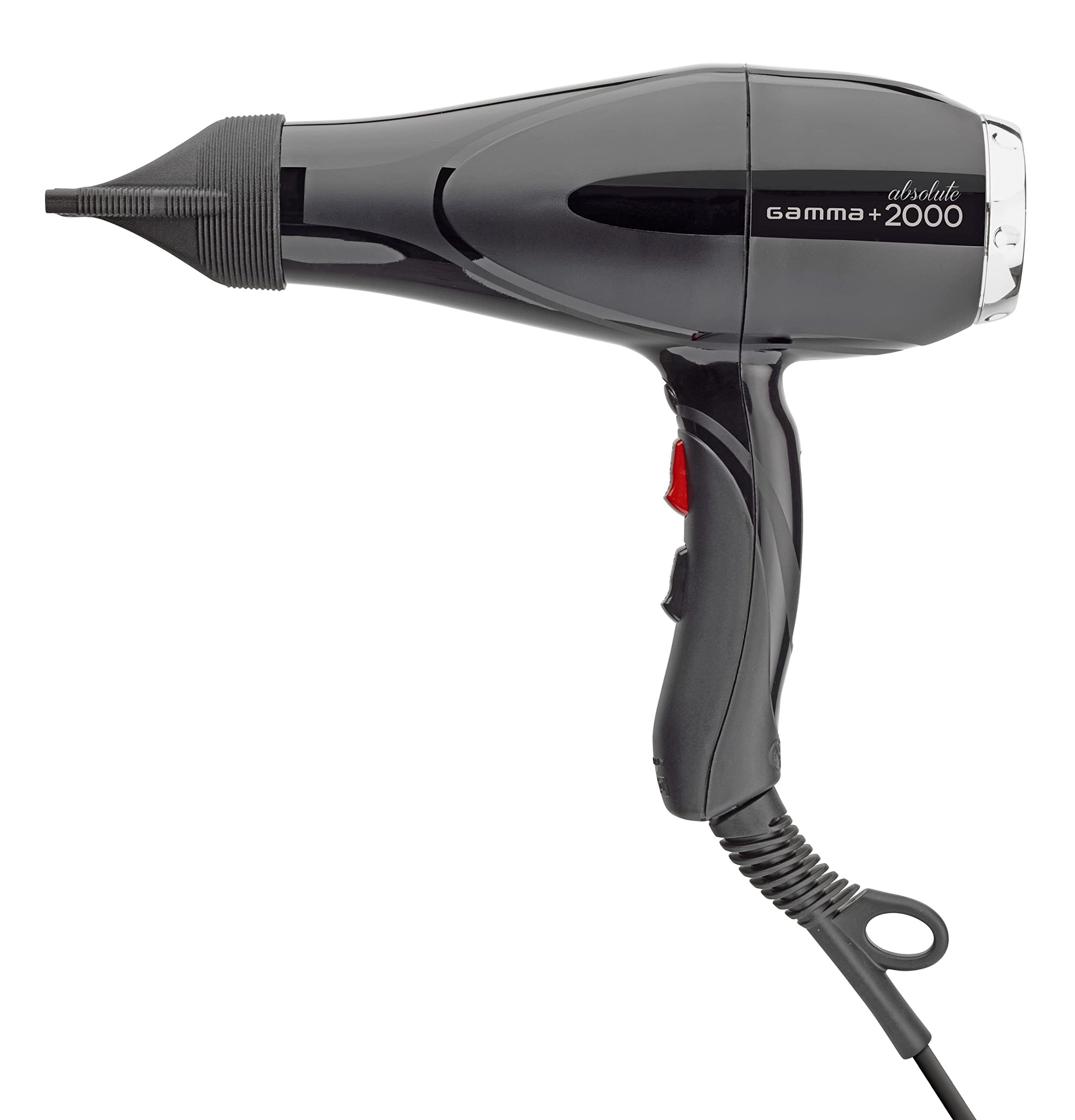 White Smoke GAMMA+ Professional Absolute 2000 Hair Dryer Black, 2 Concentrator Nozzles