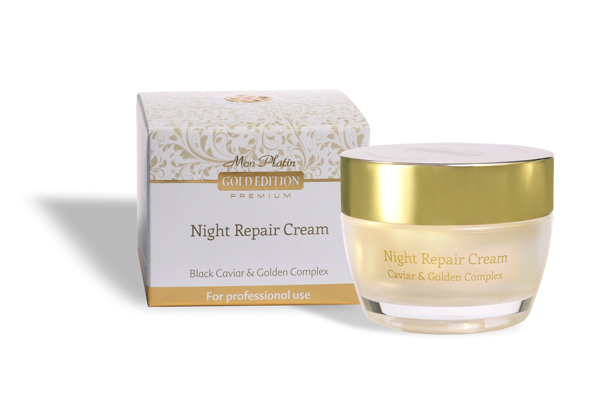 White Smoke Mon Platin Gold Edition - Night Repair Cream With Black Caviar&golden Complex 50ml