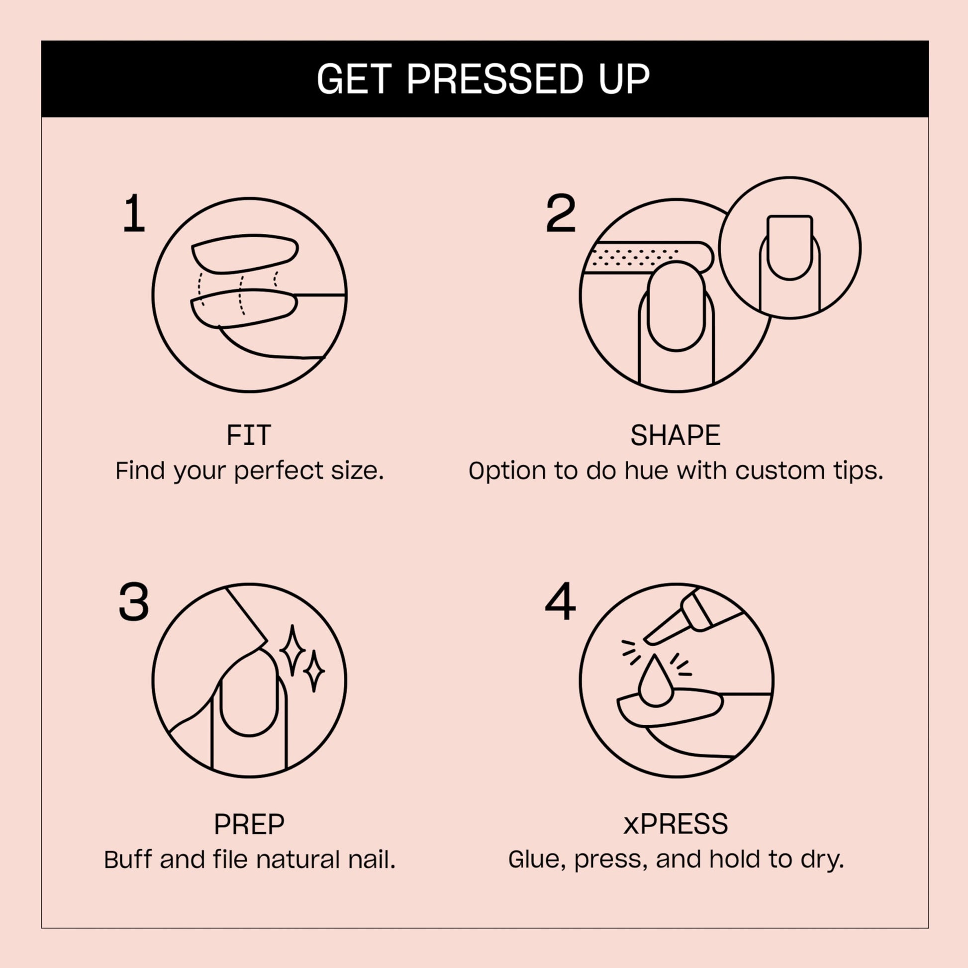 Misty Rose OPI Nail Lacquer & On Point Press On Nails, Put it in Neutral Bundle | Sheer Soft Short Round Press-On Nails 24 Count with Nail Glue with Matching Nail Lacquer Polish Shade