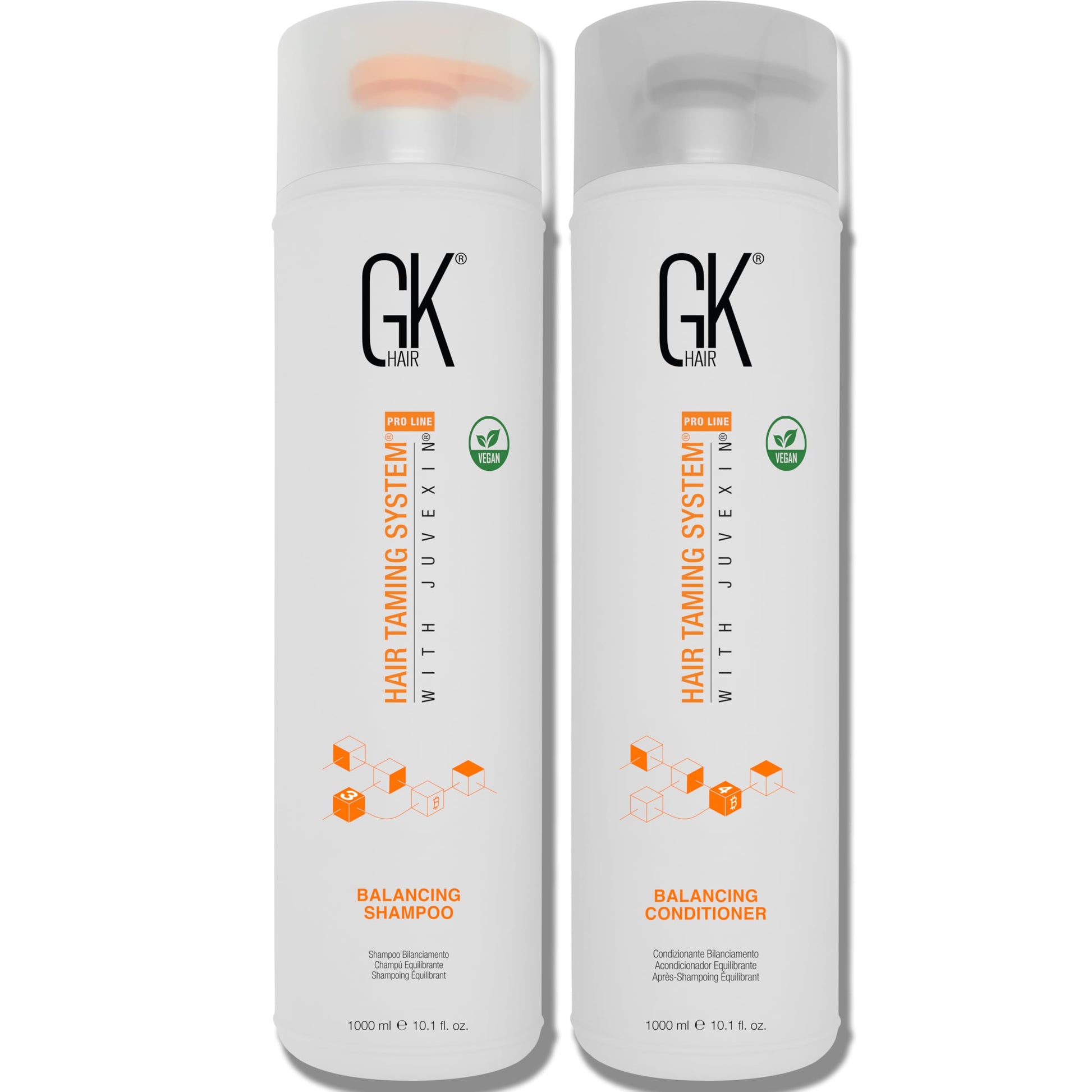 Light Gray GK HAIR – Balancing Shampoo and Conditioner Set for Oily Hair, Clarifying & Refreshing Formula with Gentle Fragrance, Sulfate-Free, 72-Hour Freshness, 33.8 Fl Oz – Ideal for daily use