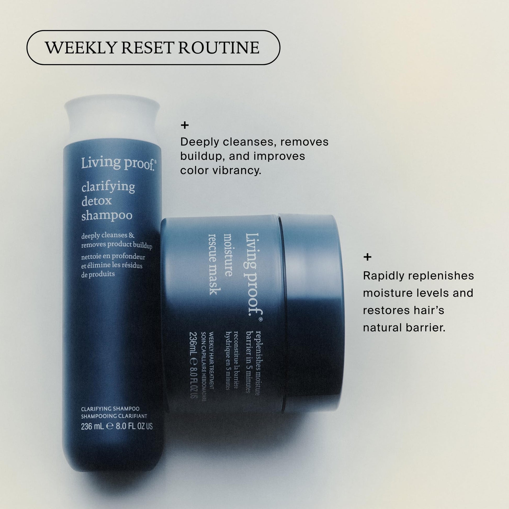 Light Gray Living proof Clarifying Detox Shampoo