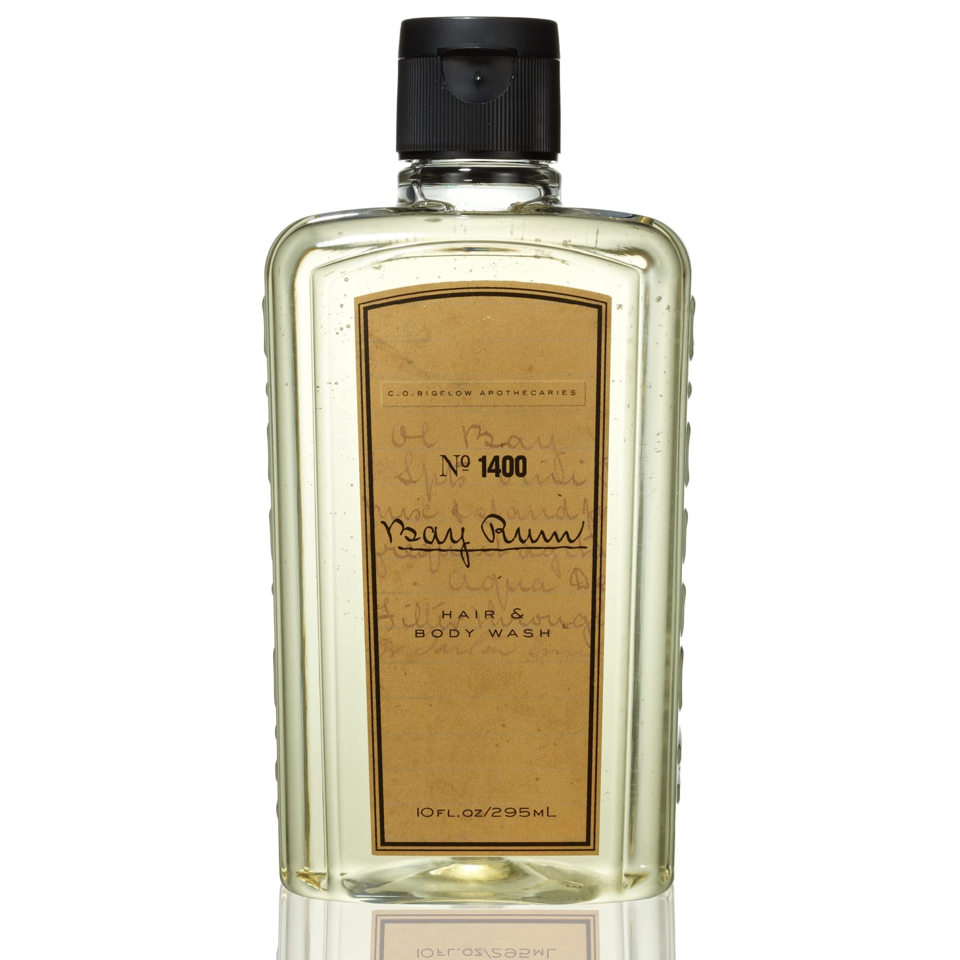 White Smoke C.O. Bigelow Bay Rum Hair & Body Wash for Men, Citrus Spice Scented Men's 2 in 1 Shampoo & Body Wash with Aloe Vera, 10 Fl Oz