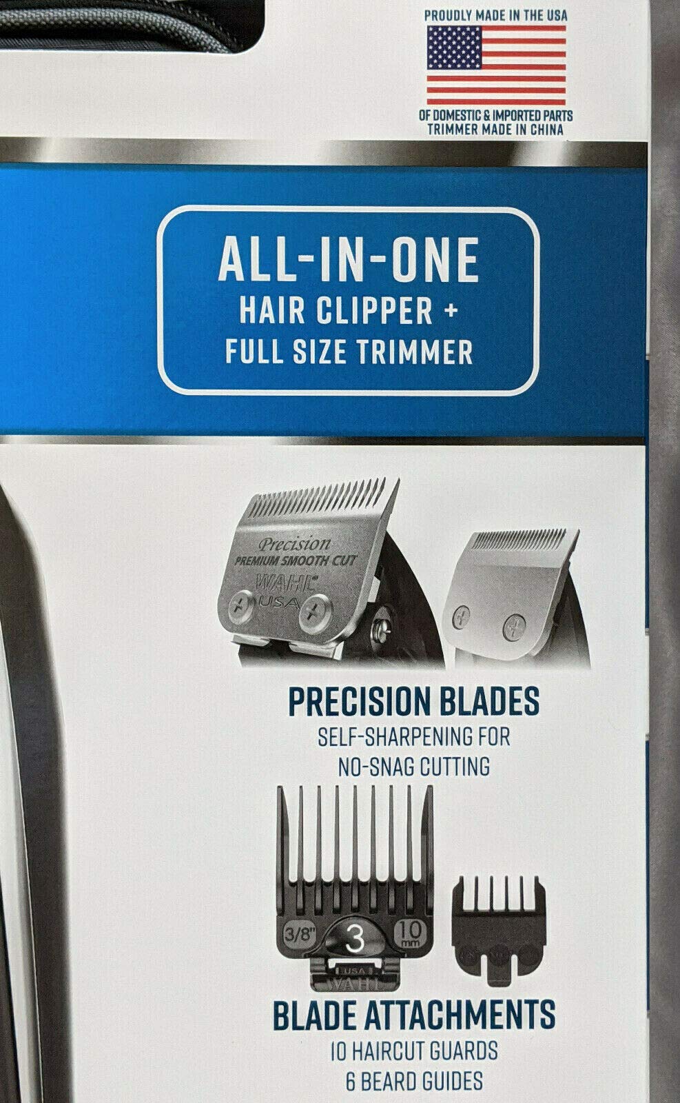 Light Gray WAHL Deluxe Complete Hair Cutting Kit 29 Piece Clipper Set with Beard Trimmer -Retail $125+!!! BY AMPLEXPO