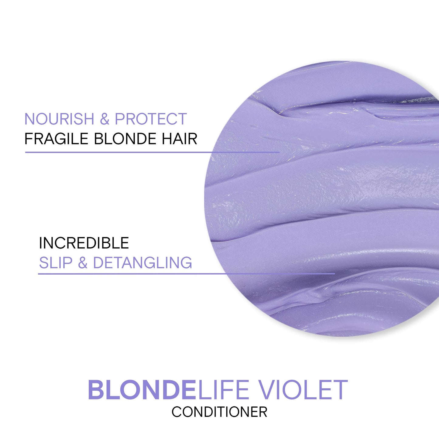White Smoke Joico Blonde Life Violet Conditioner | For Cool & Bright Blonde Hair | Neutralize Brassy Tones | Banish Yellow Tones | Boost Shine | Sulfate Free | With Monoi & Tamanu Oil | 33.8 Fl Oz