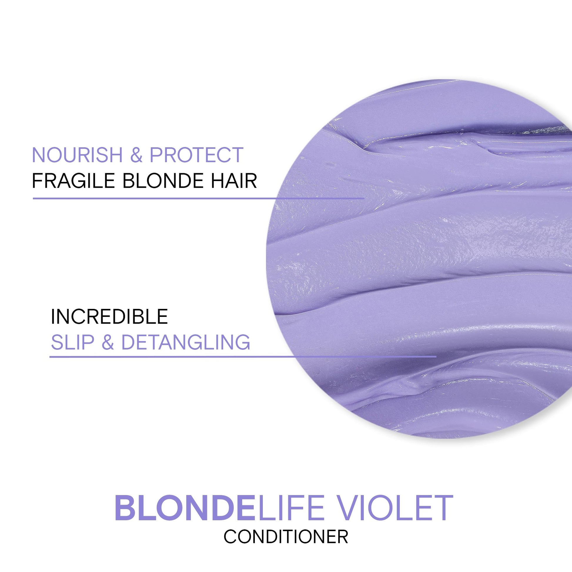 White Smoke Joico Blonde Life Violet Conditioner | For Cool & Bright Blonde Hair | Neutralize Brassy Tones | Banish Yellow Tones | Boost Shine | Sulfate Free | With Monoi & Tamanu Oil | 33.8 Fl Oz