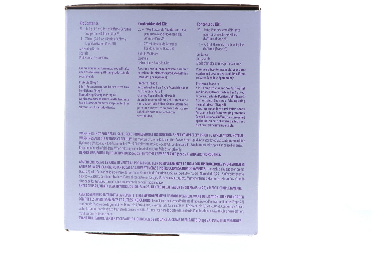 Dark Gray Avlon Affirm Sensitive Scalp Kit, 20 Count