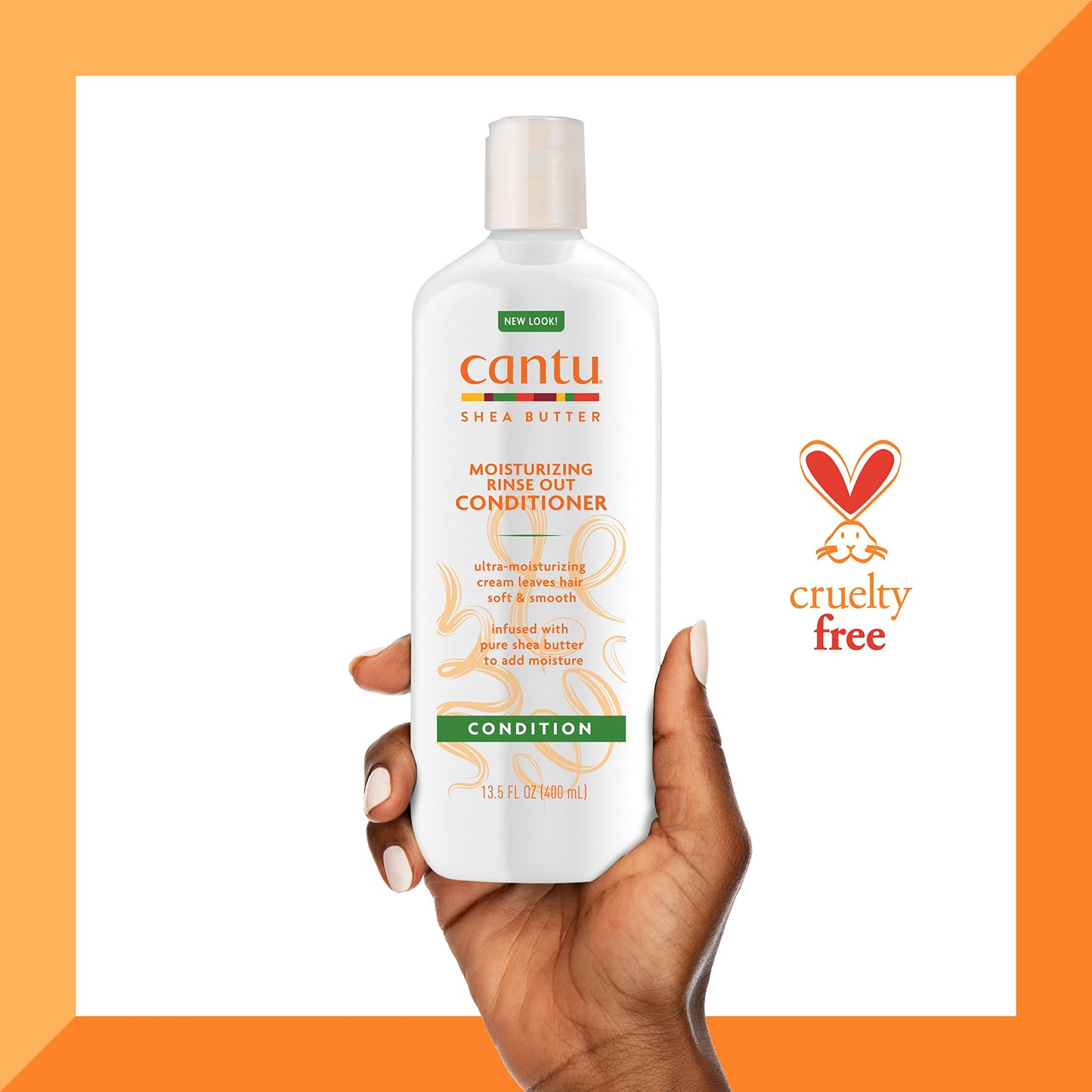 White Smoke Cantu Moisturizing Rinse Out Conditioner with Shea Butter, 13.5 fl oz