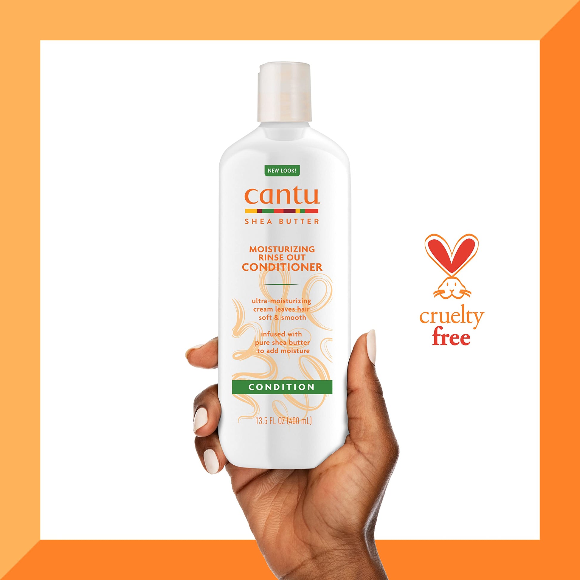 White Smoke Cantu Moisturizing Rinse Out Conditioner with Shea Butter, 13.5 fl oz