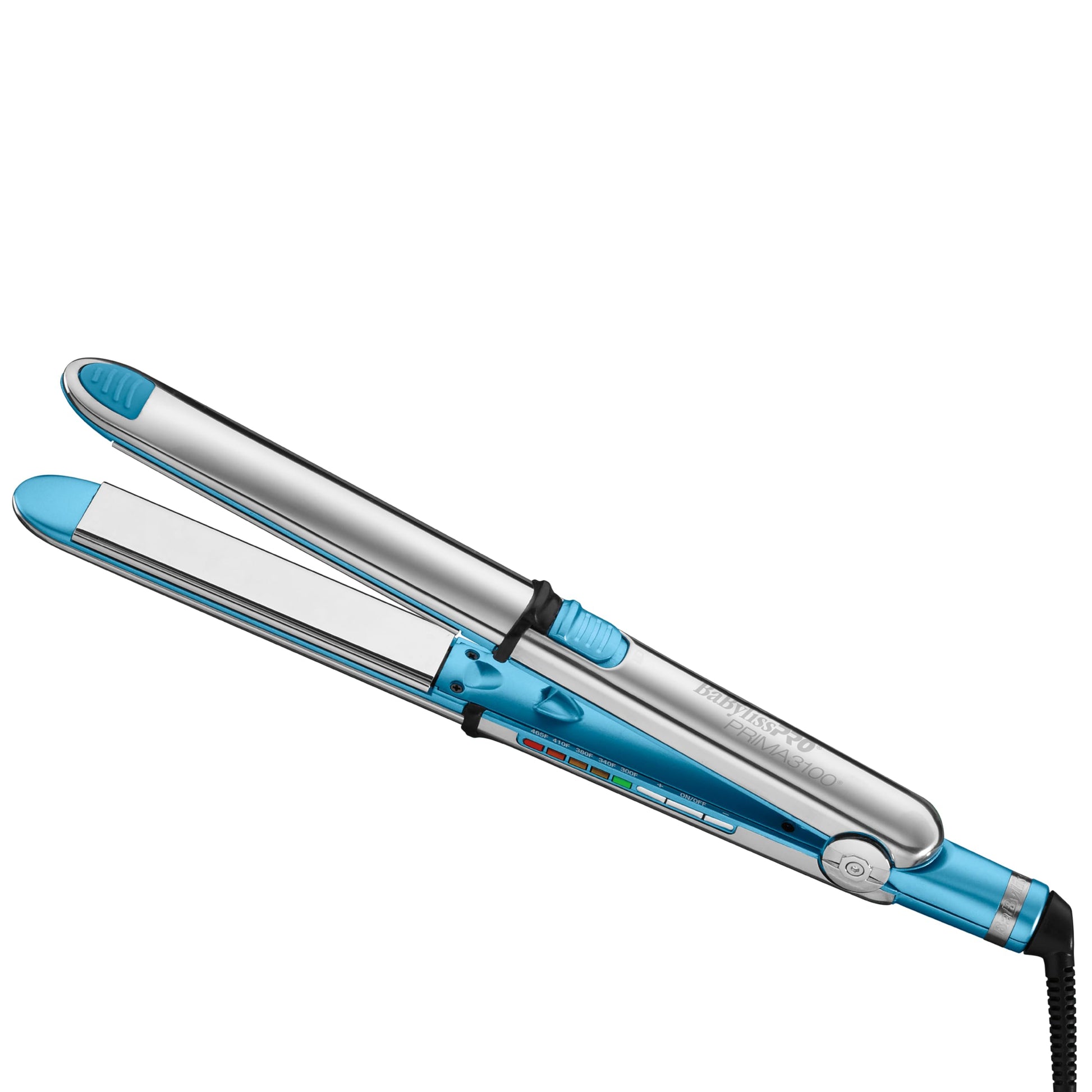White Smoke BaBylissPRO Nano Titanium Flat Iron Hair Straightener, 1" Prima Iconic Hair Straightener Iron & Curling Iron for Professional Salon Results and All Hair Types