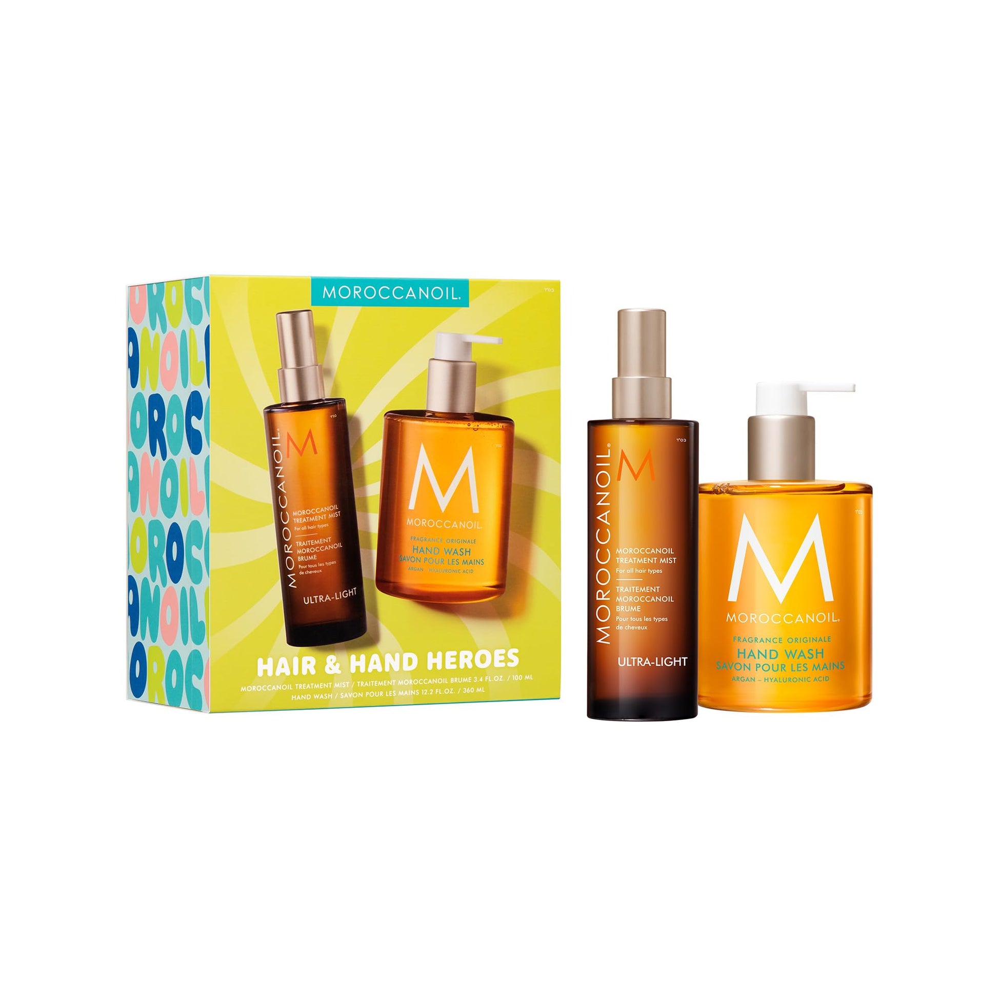White Smoke Moroccanoil Treatment Hair Oil Mist & Hand Wash Gift Set