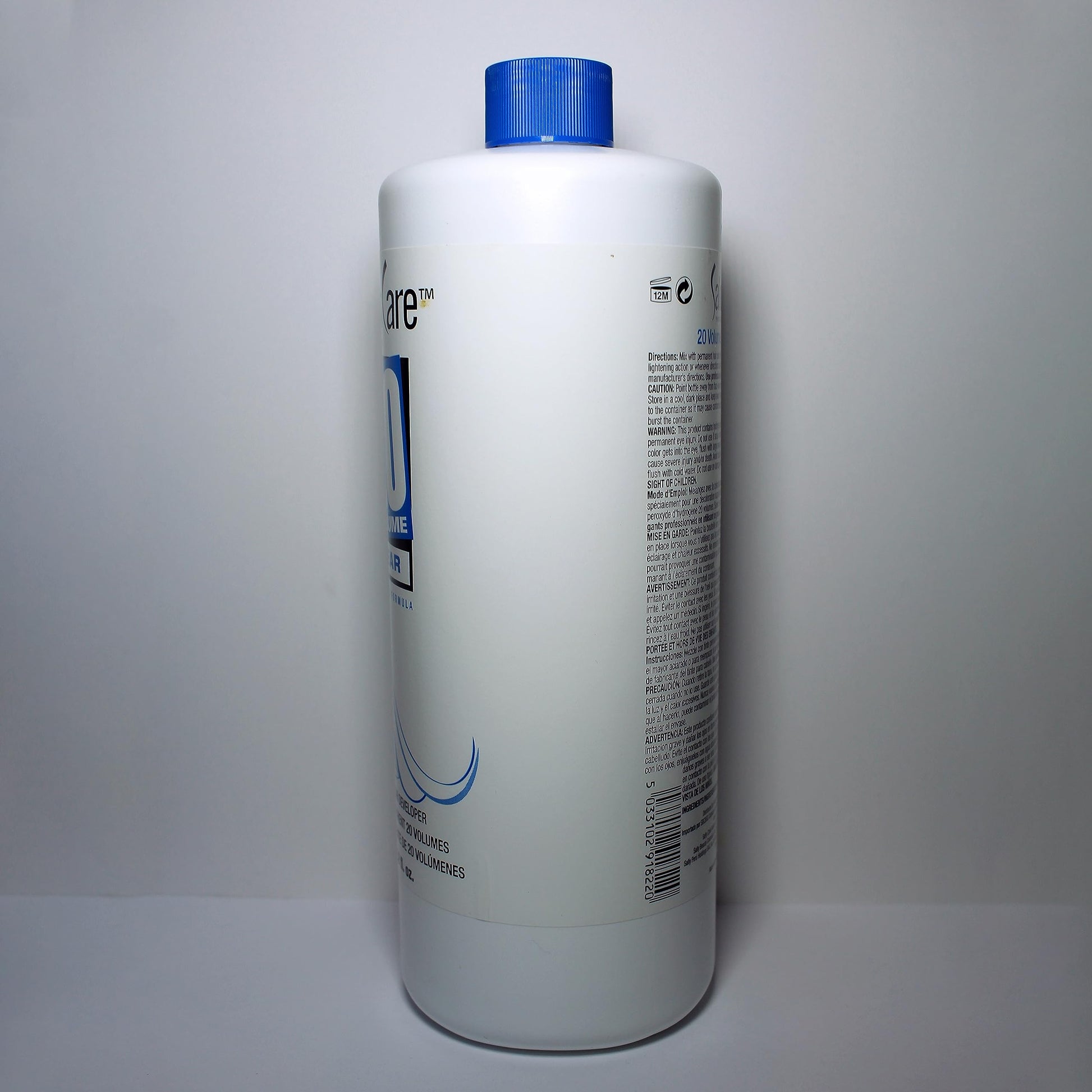 Light Slate Gray Salon Care 20 Volume Clear Developer, Superior Gray Coverage, Stabilized Formula for Consistent, Predictable Results, 32 Ounce