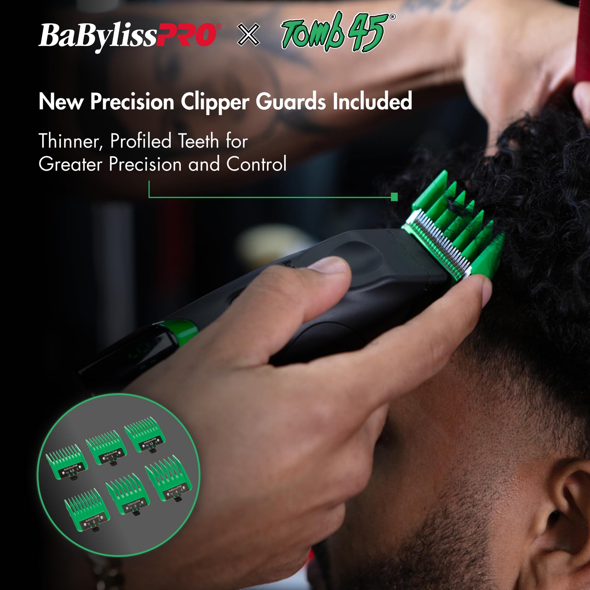 Black BaBylissPRO x Tomb45 Wireless-Charging Clipper and Trimmer Prepack