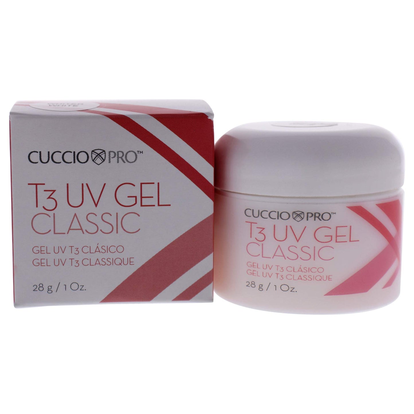 Light Slate Gray T3 Uv Gel Classic - Whiter White by Cuccio Pro for Women - 1 oz Nail Gel