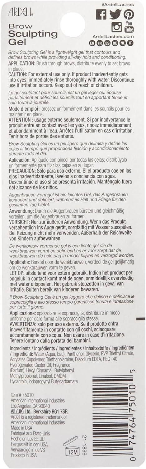 Gray Ardell Brow Sculpting Gel, Clear, 0.25 Ounce