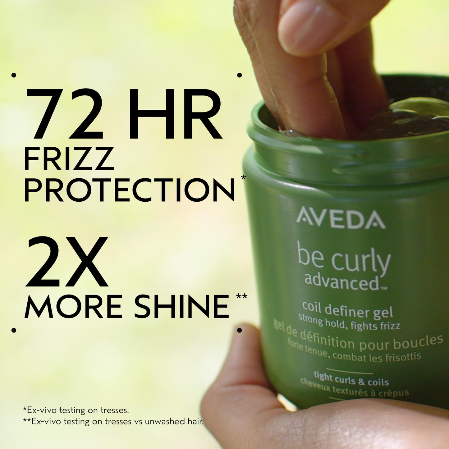 Antique White Aveda Be Curly Advanced Coil Definer Gel | Strong Hold Gel for Coily Hair | Defines & Protects from Humidity | Silicone Free | 93% Naturally Derived*, 8.8 Ounce